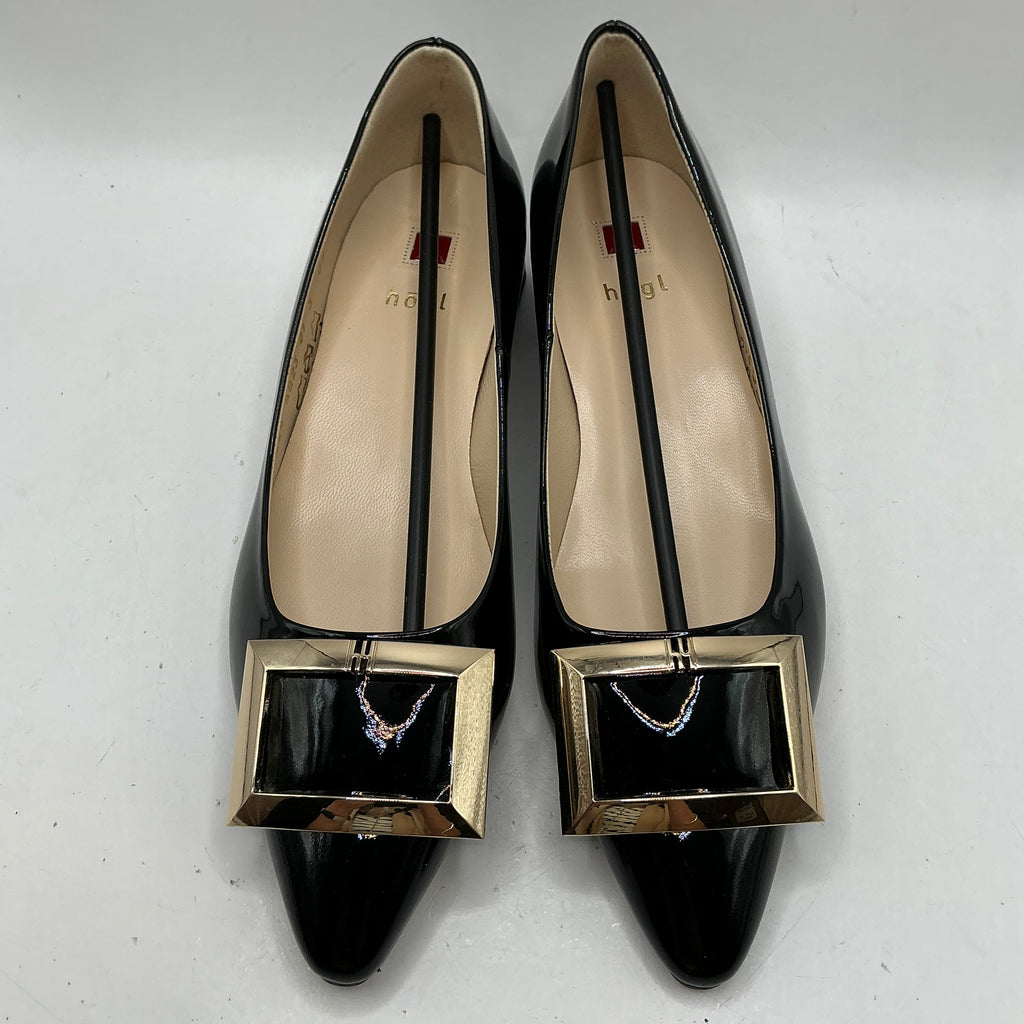 Hogl, black patent leather shoes