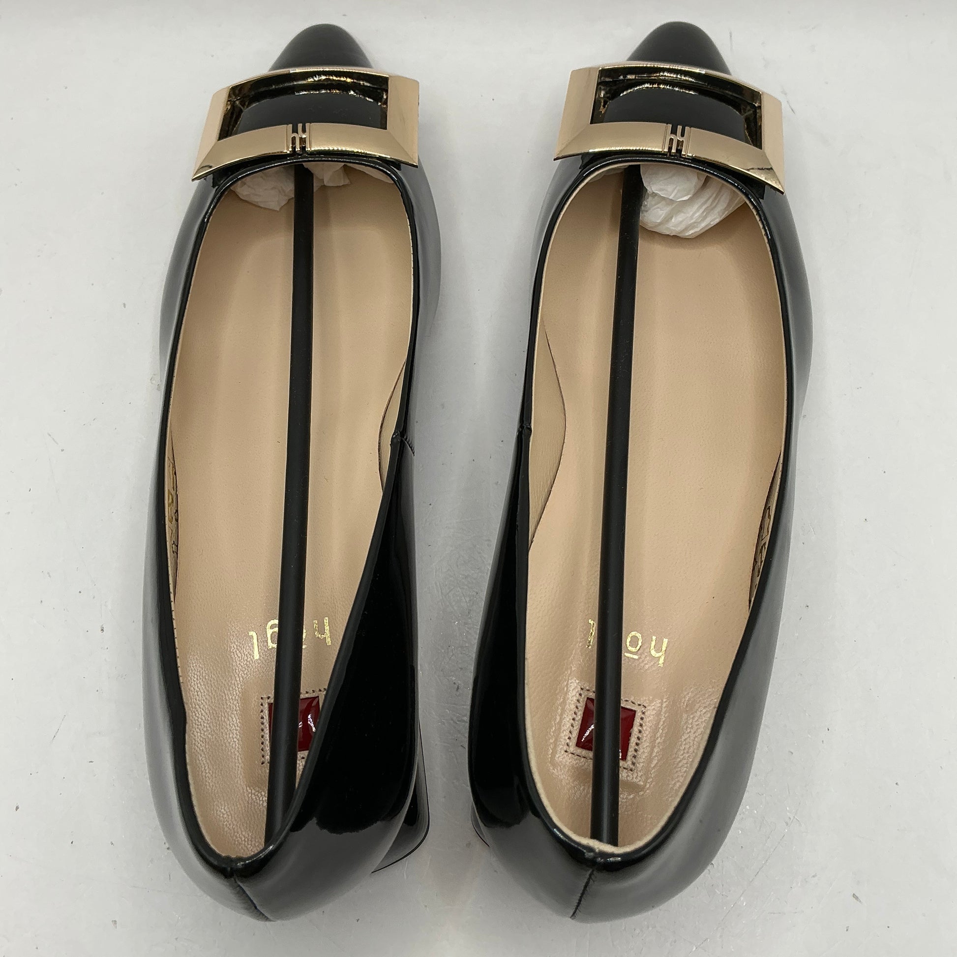 Hogl, black patent leather shoes