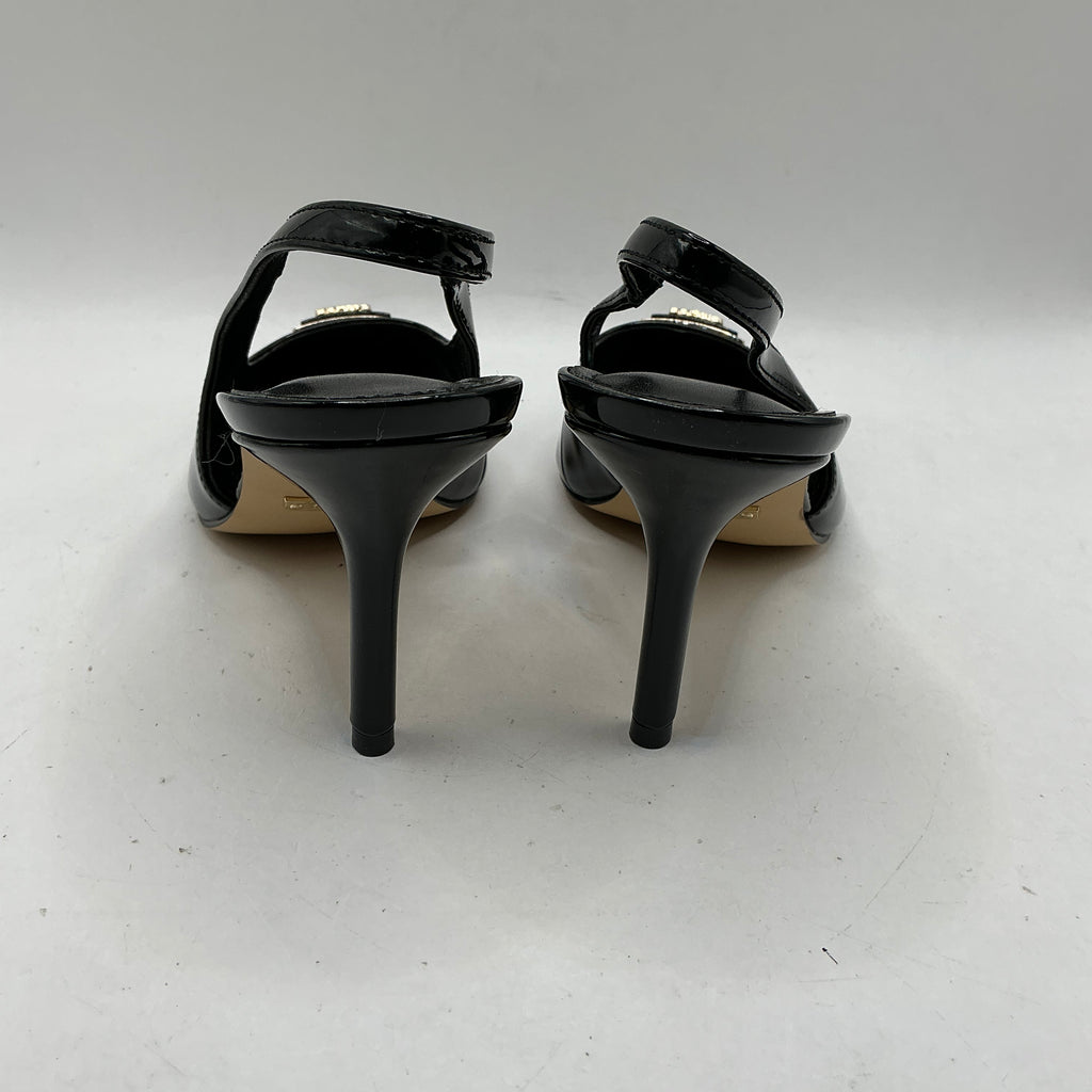 Guess, patent sling back stiletto