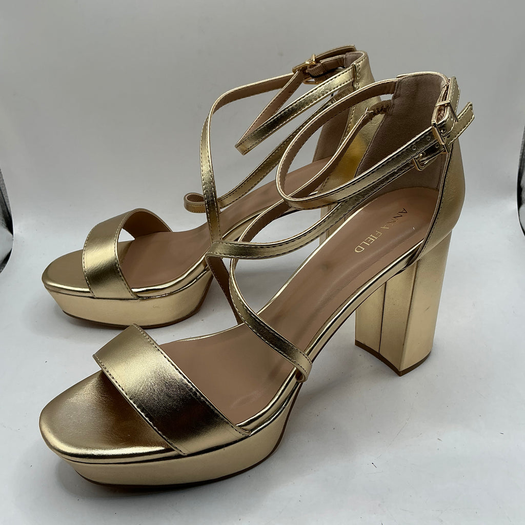 Anna Field, Gold platform sandals