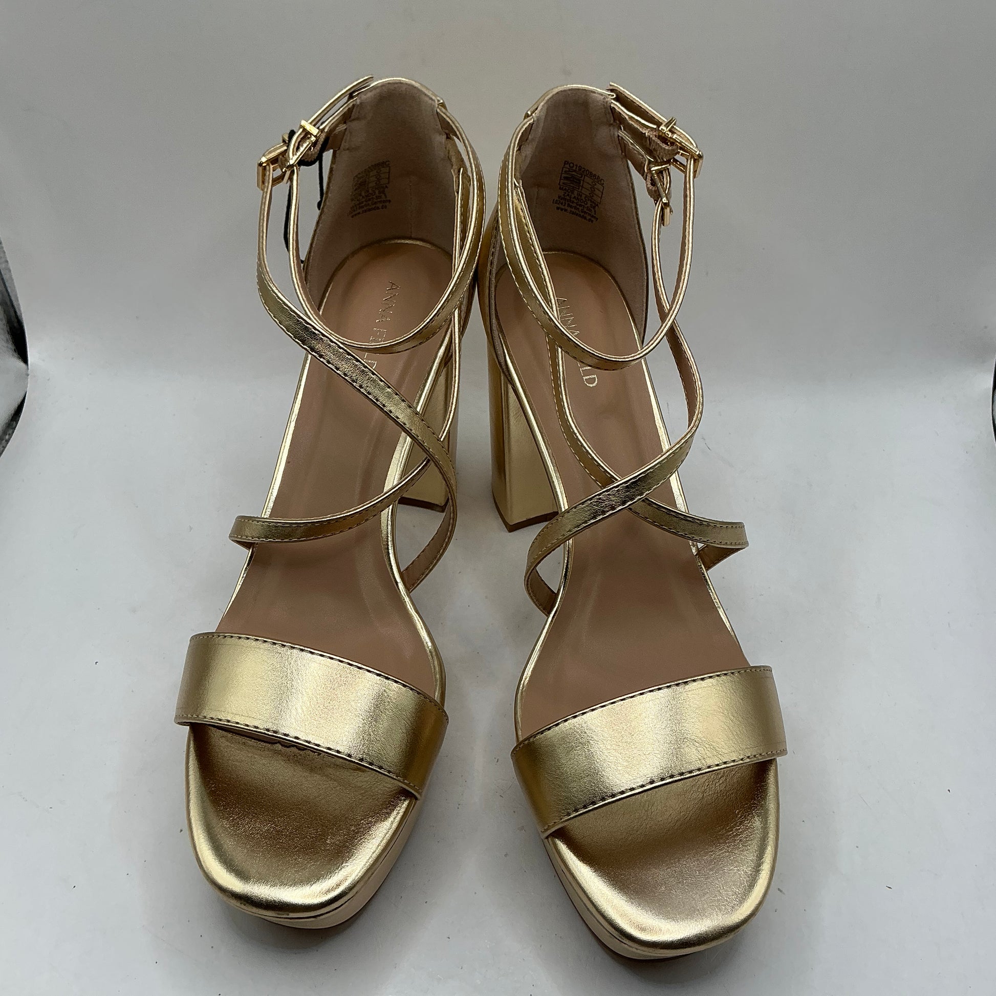 Anna Field, Gold platform sandals