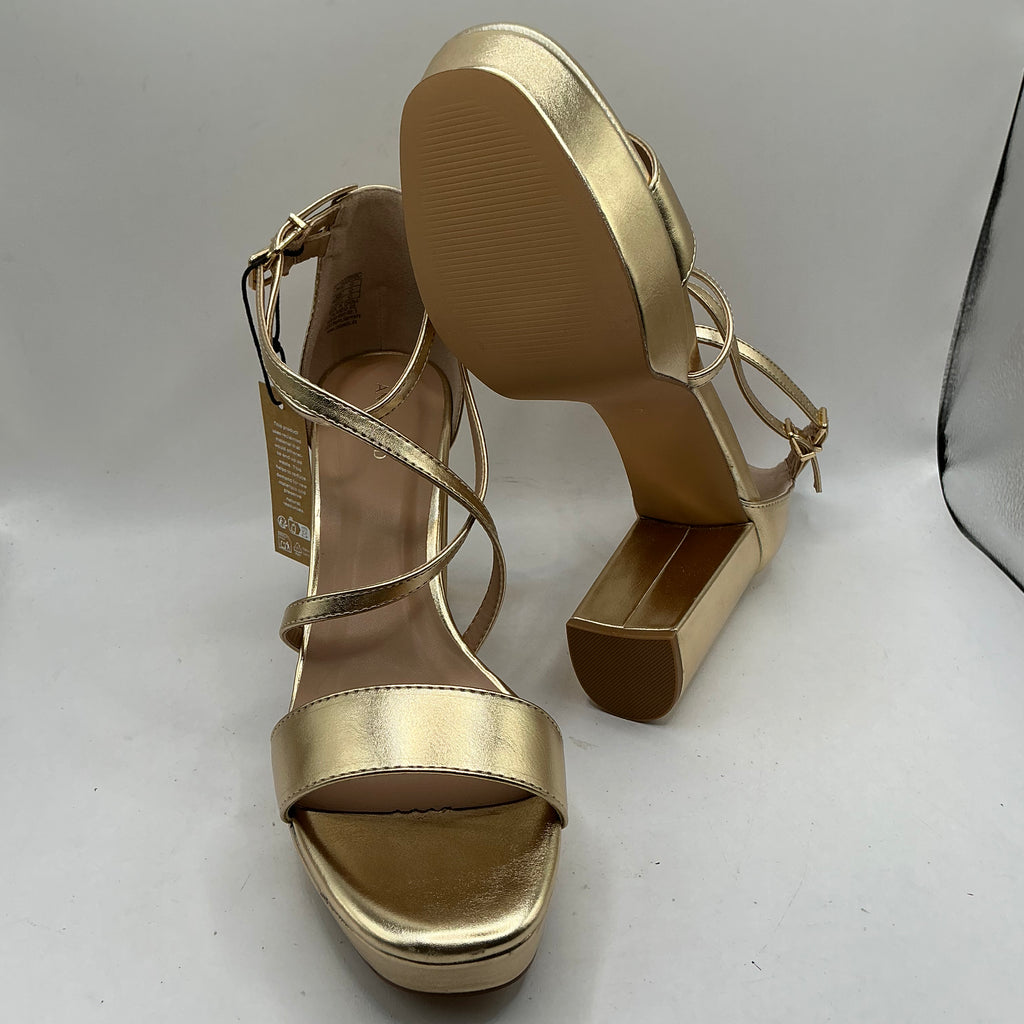 Anna Field, Gold platform sandals