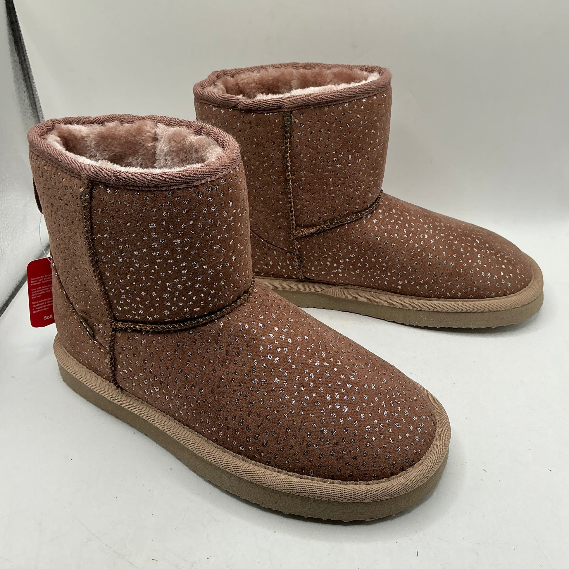 S.Oliver dusky pink soft fabric boots