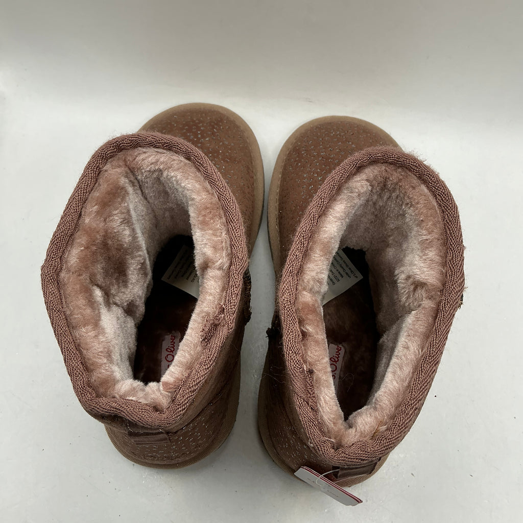 S.Oliver dusky pink soft fabric boots