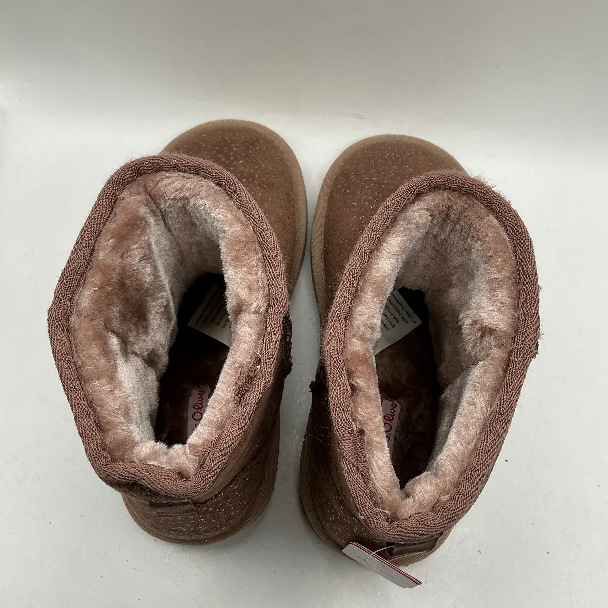 S.Oliver dusky pink soft fabric boots