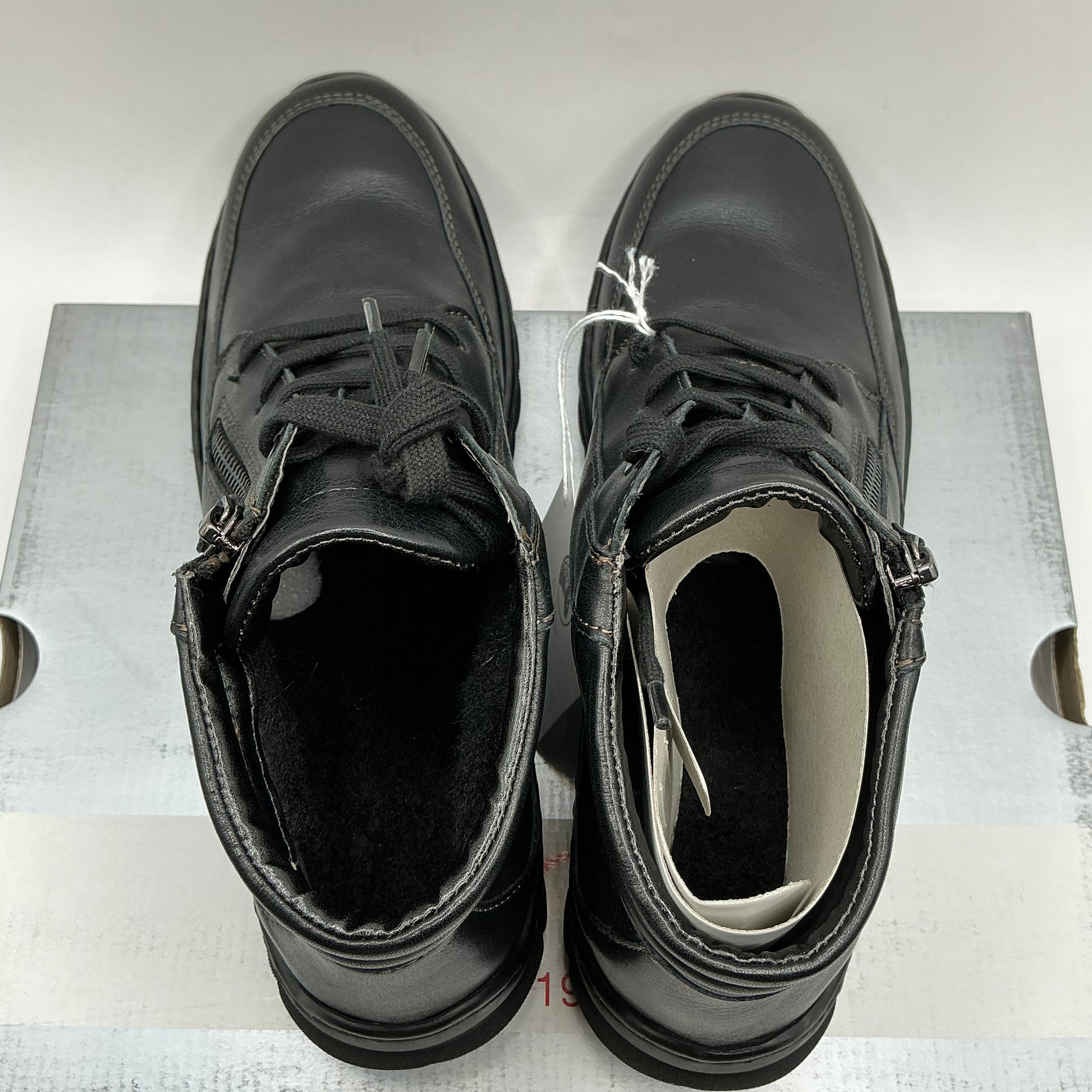 Ara, Tampa, black leather wool lined ankle boots