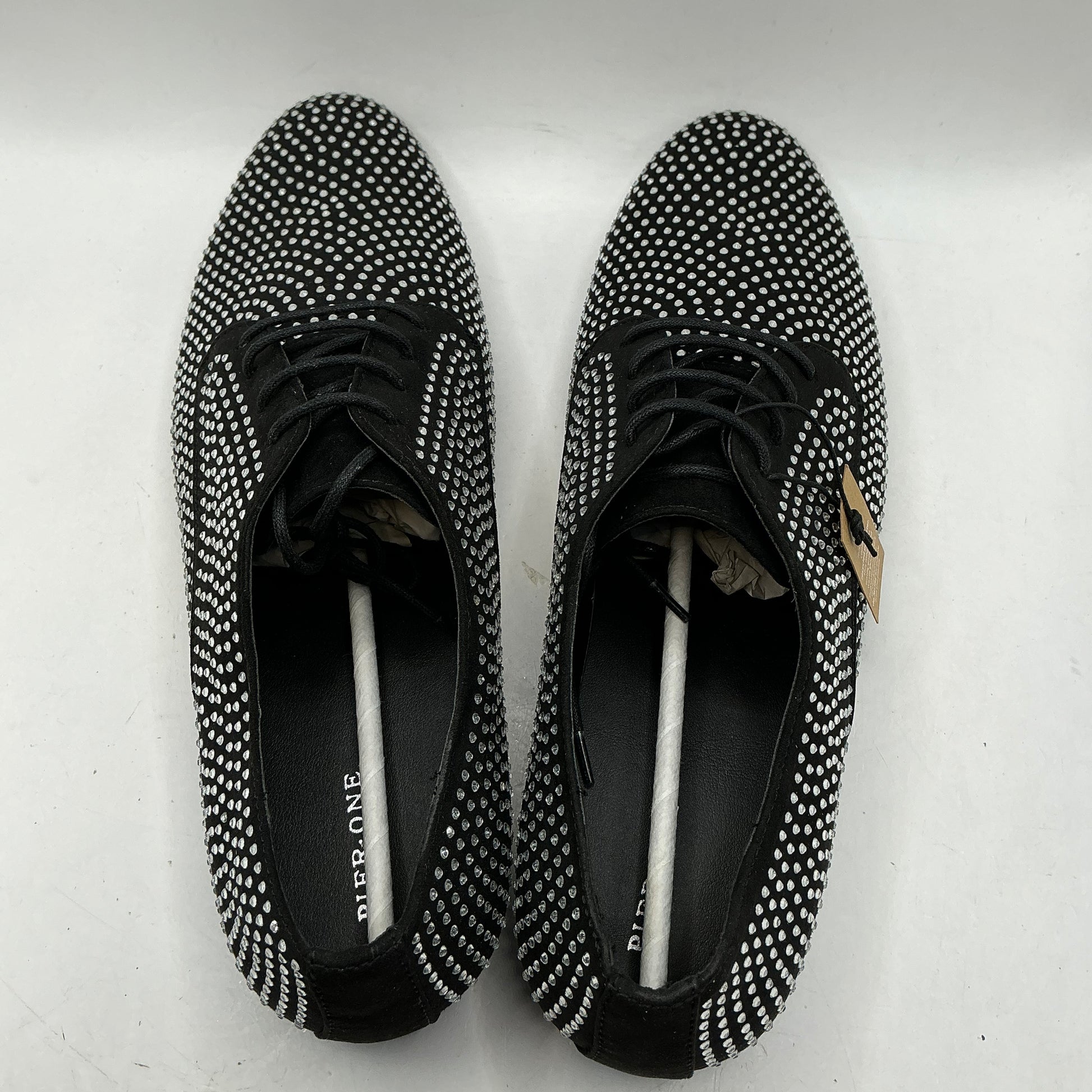 Pier one sparkle studded mens derby shoes