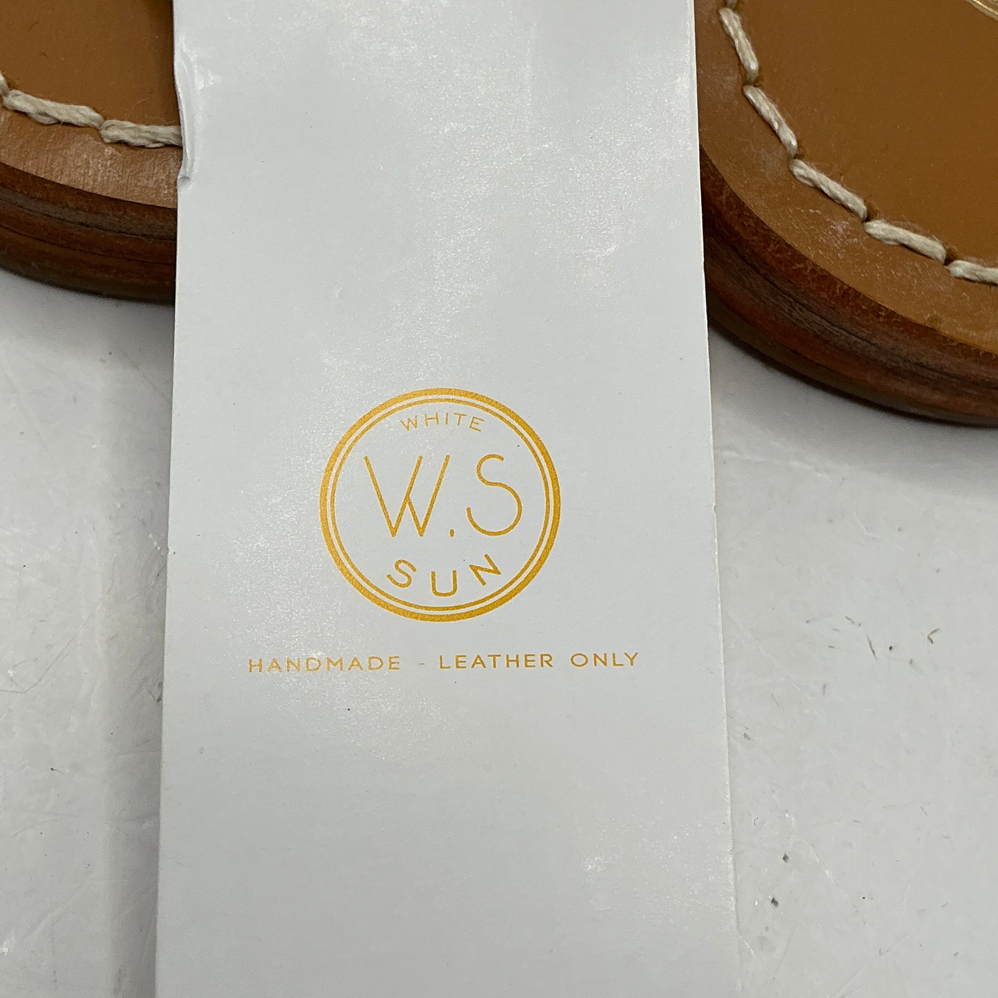 White Sun, Strappy gold leather sandals