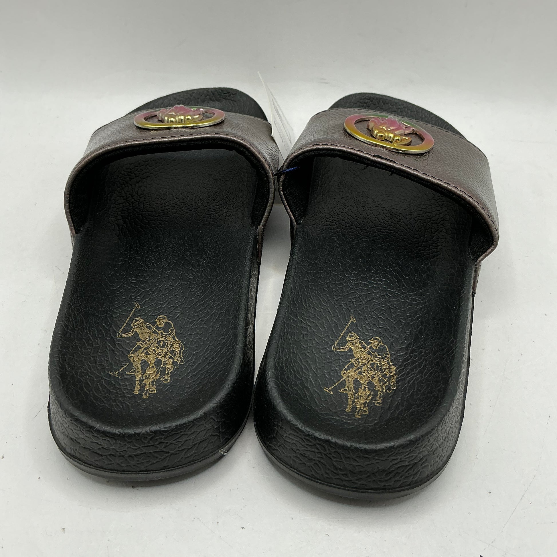 US Polo Assn, metallic sliders