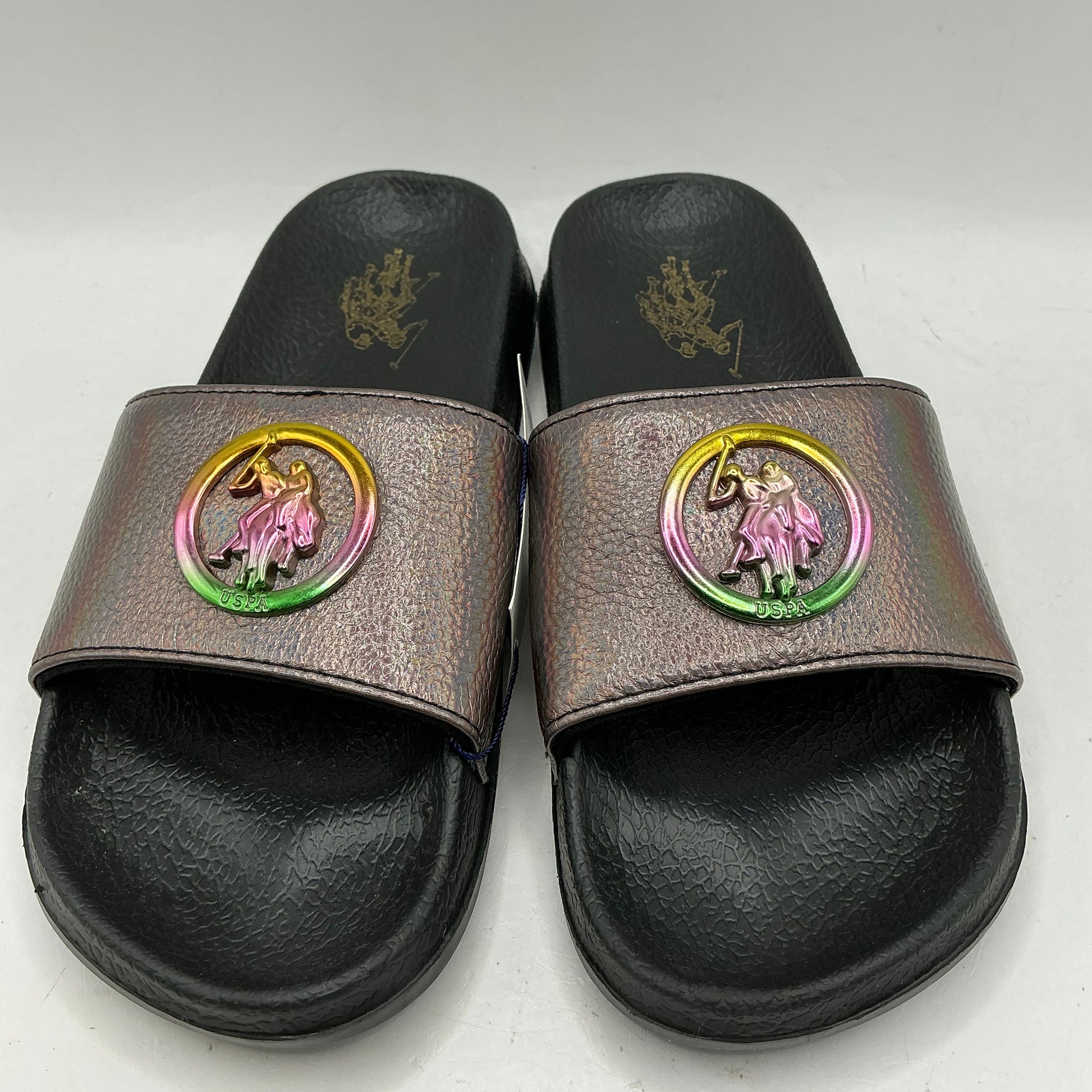 US Polo Assn, metallic sliders