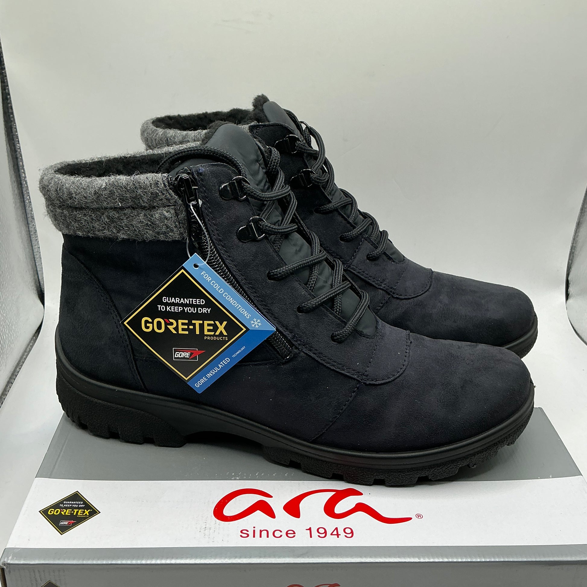 Ara, Saas-Fee, Hydro-Scala woolly lined ankle boots