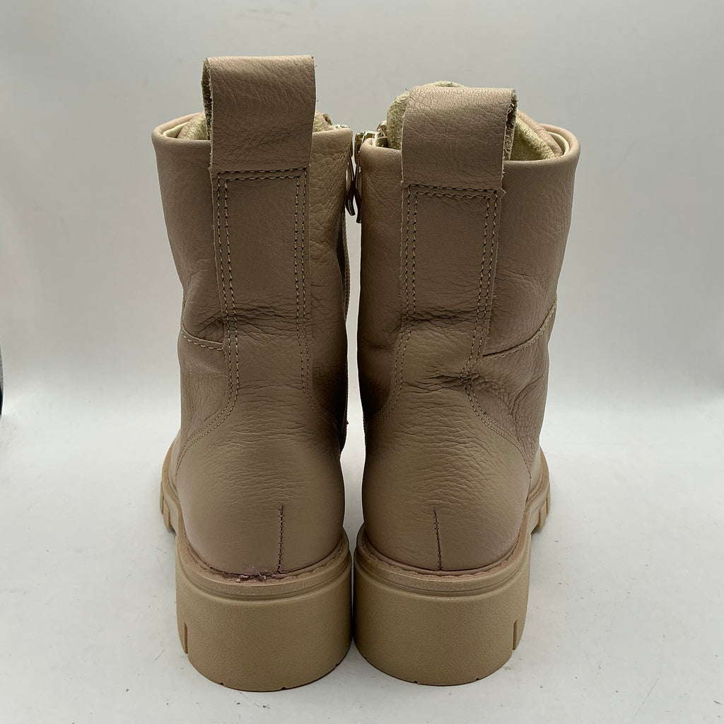 Ara, Dover, soft nude leather ankle boots with ornamental zip