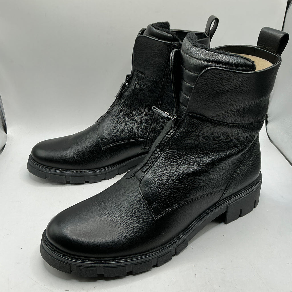 Ara, Dover, soft black leather ankle boots with soft warm lining