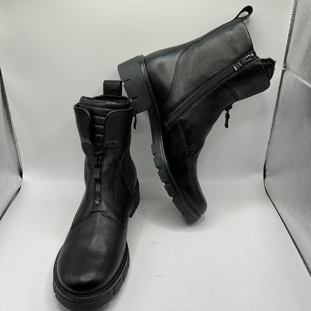 Ara, Dover, soft black leather ankle boots with soft warm lining