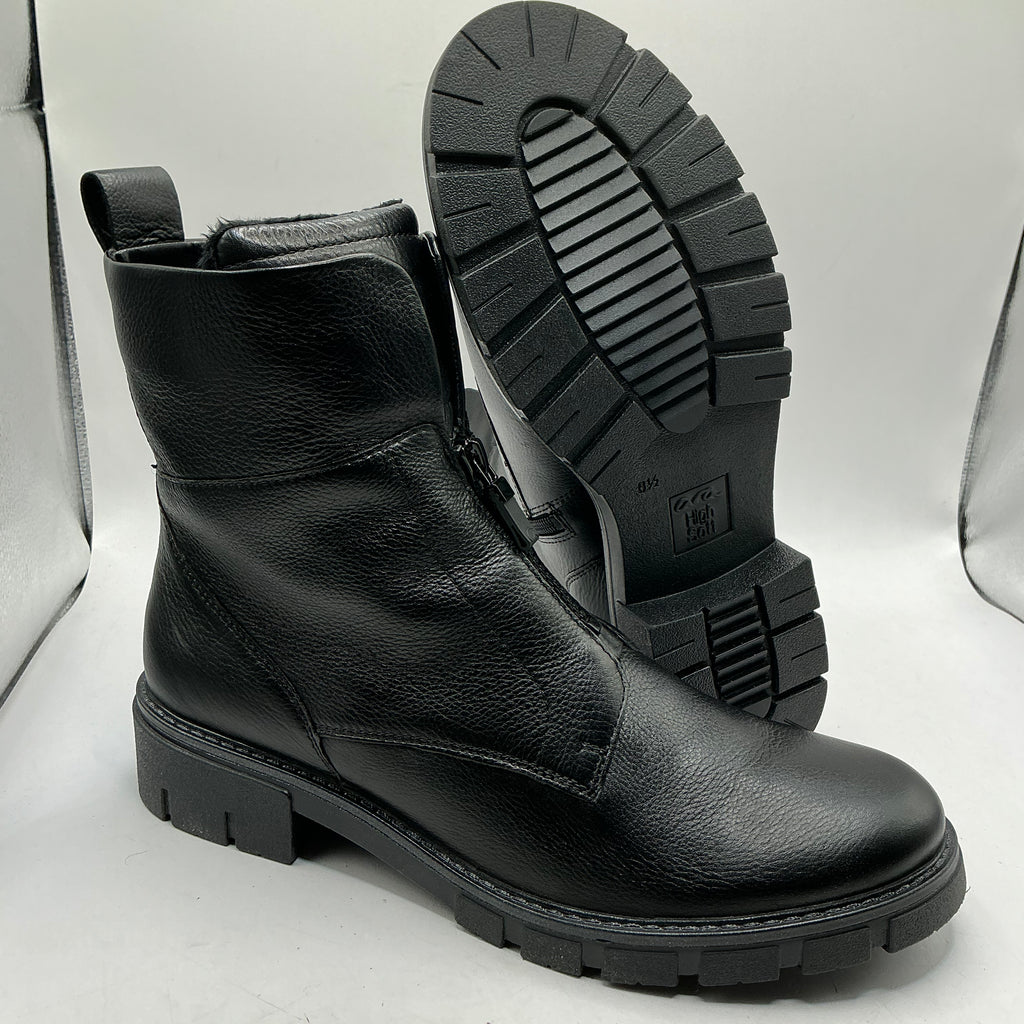 Ara, Dover, soft black leather ankle boots with soft warm lining