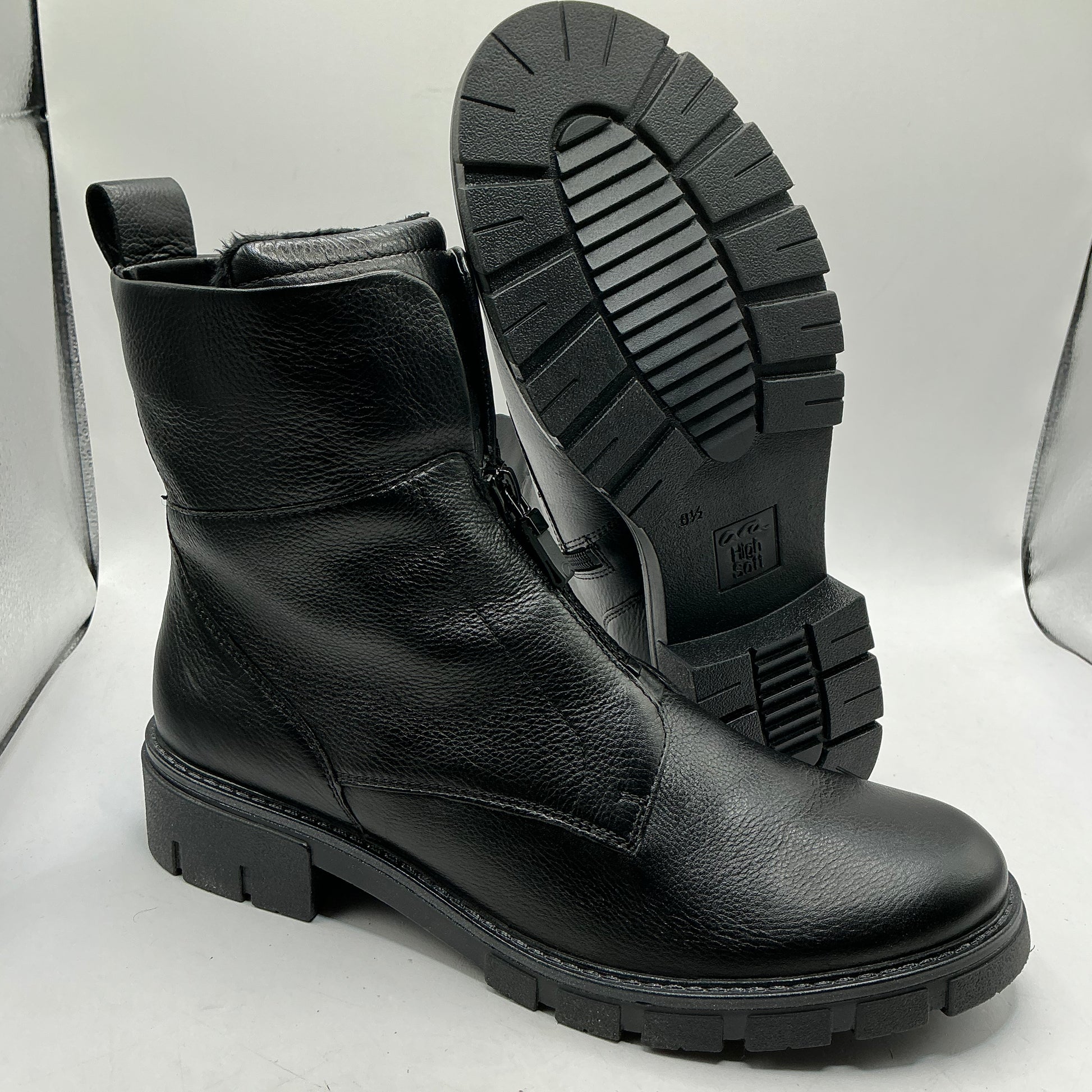 Ara, Dover, soft black leather ankle boots with soft warm lining