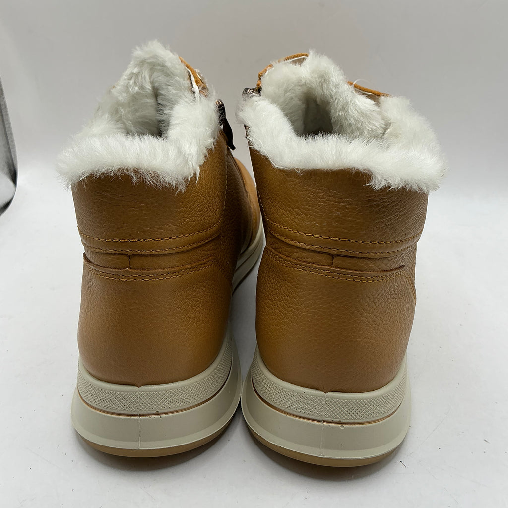 Ara, Osaka 2, caramel leather ankle boots with wool lining