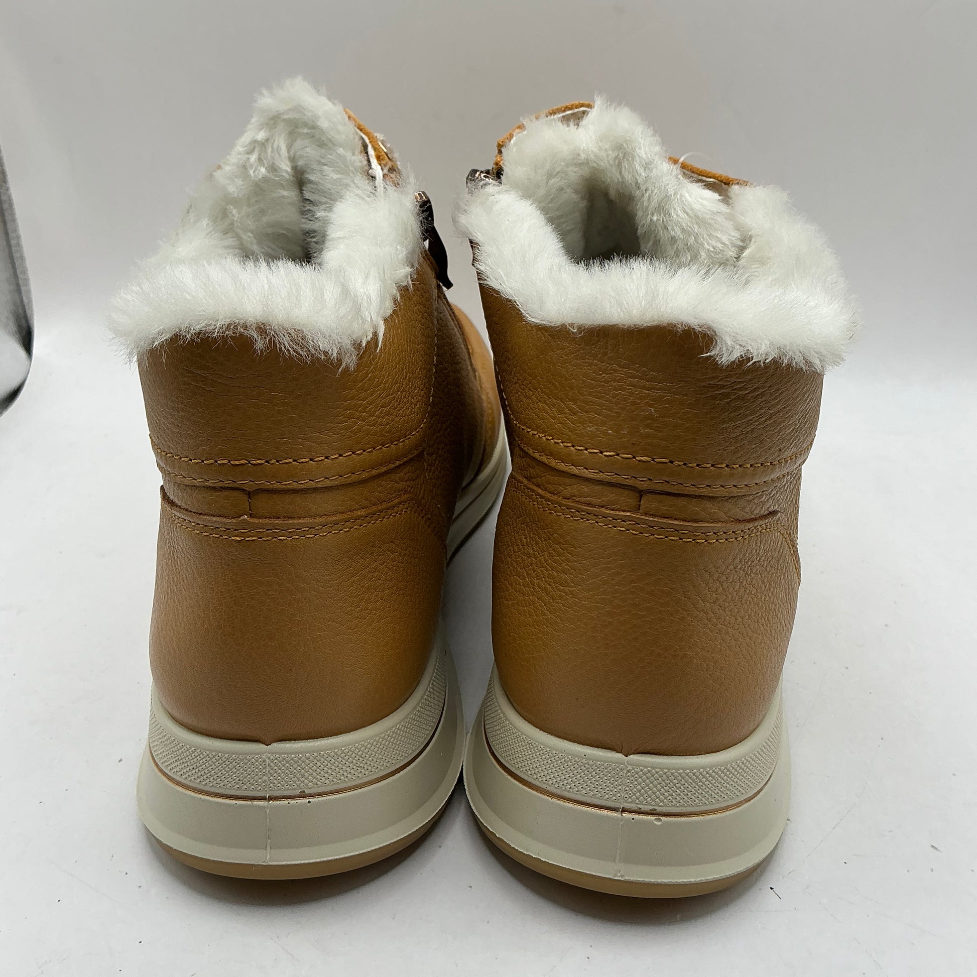 Ara, Osaka 2, caramel leather ankle boots with wool lining