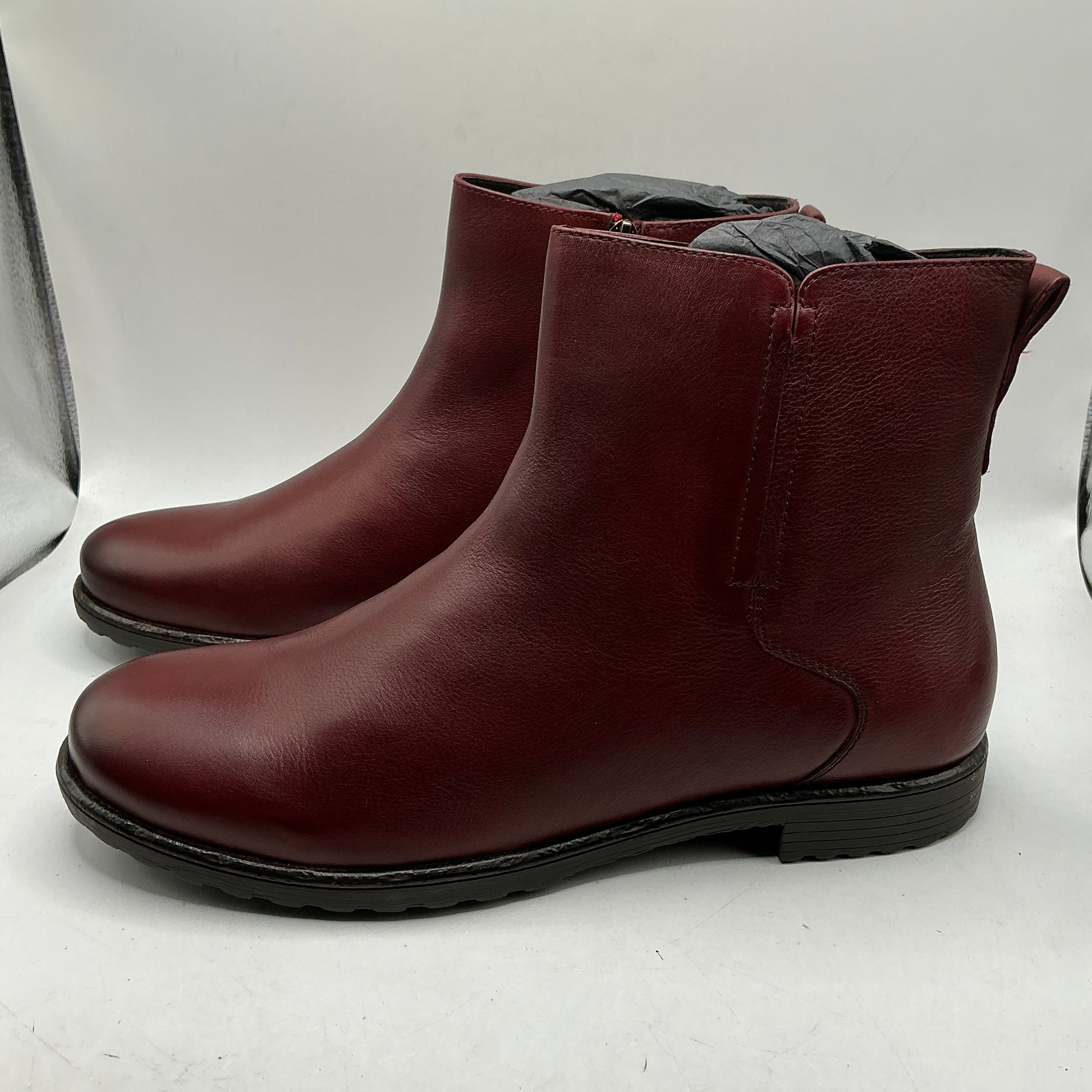 Ara, Liverpool-St, Burgundy leather ankle boots