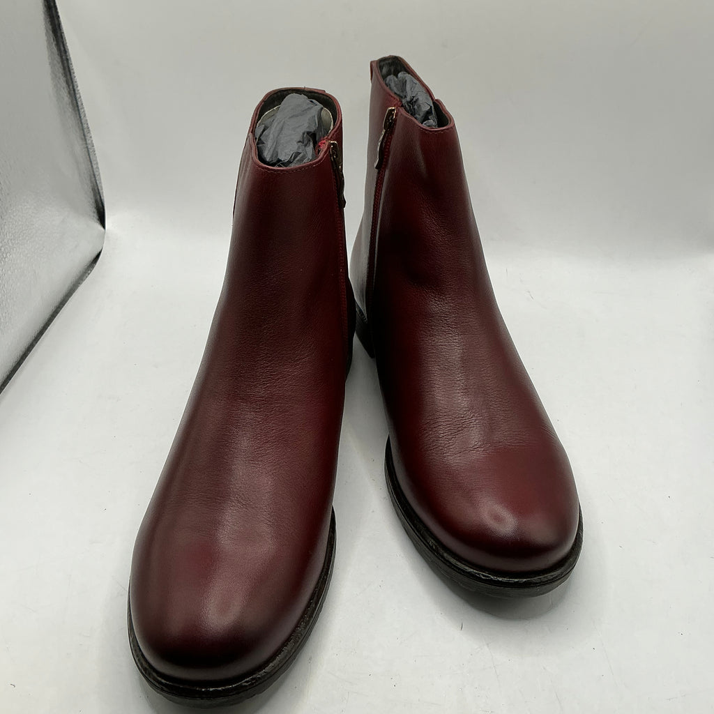 Ara, Liverpool-St, Burgundy leather ankle boots