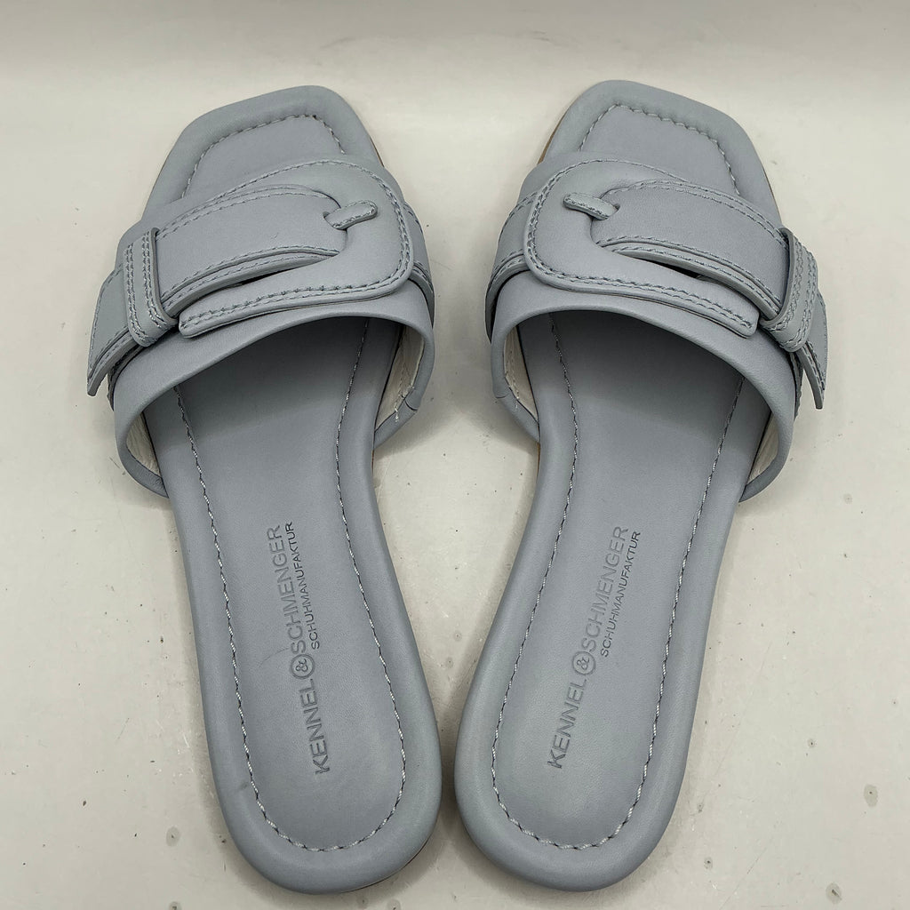 Kennel & Schmenger, Holly, beautiful all leather light blue sandals