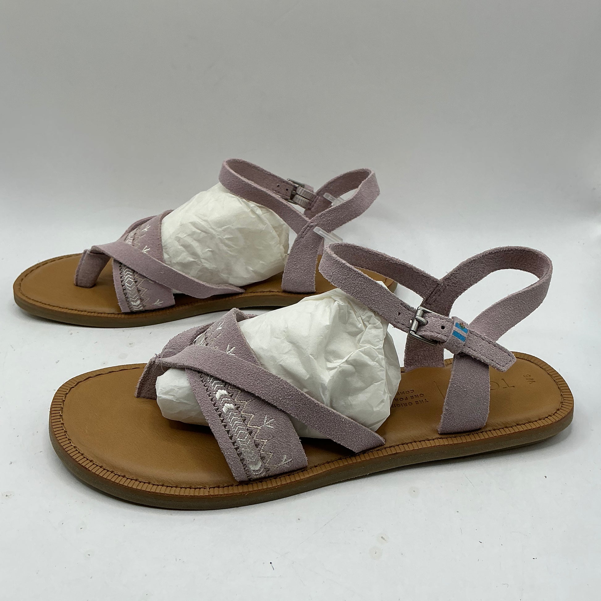 Toms, lilac suede sandals
