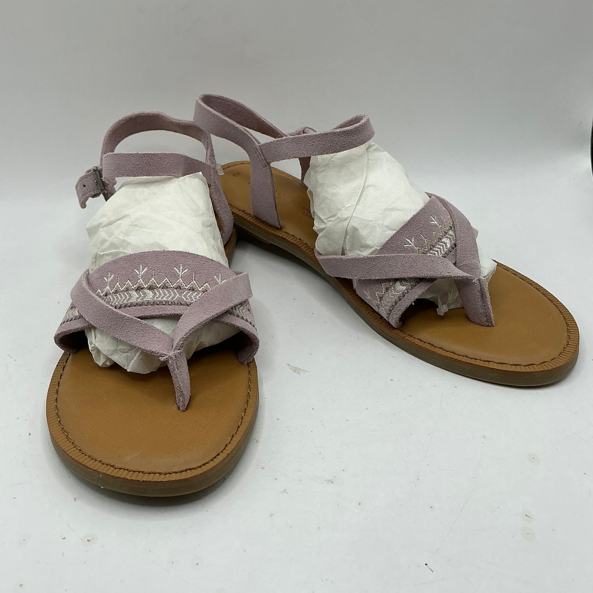 Toms, lilac suede sandals