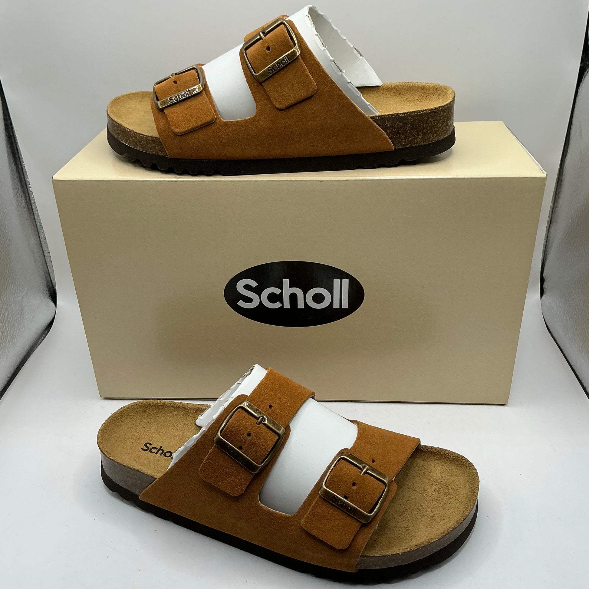 Scholl, Julian suede mule sandals