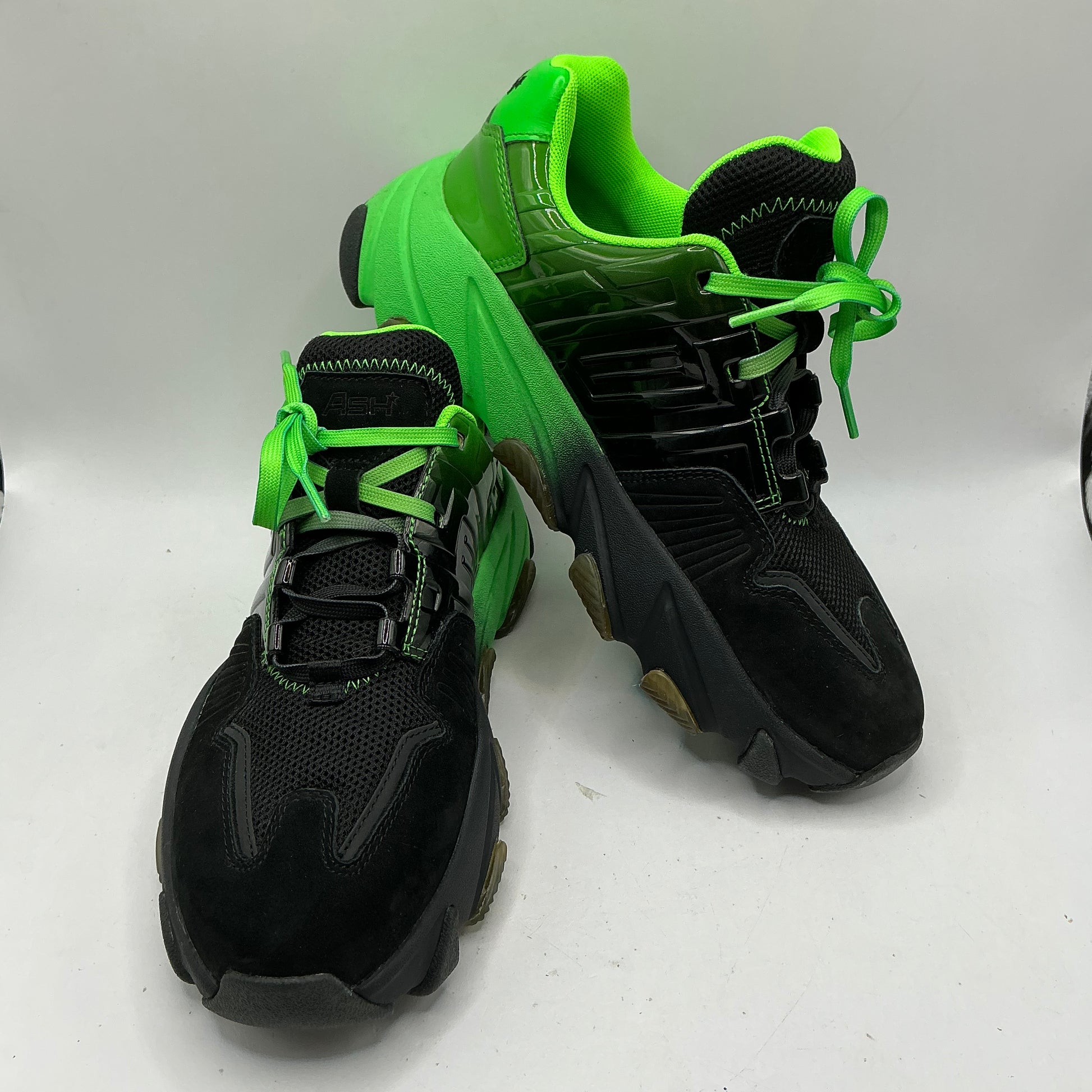 Ash, Extasy green and back trainers