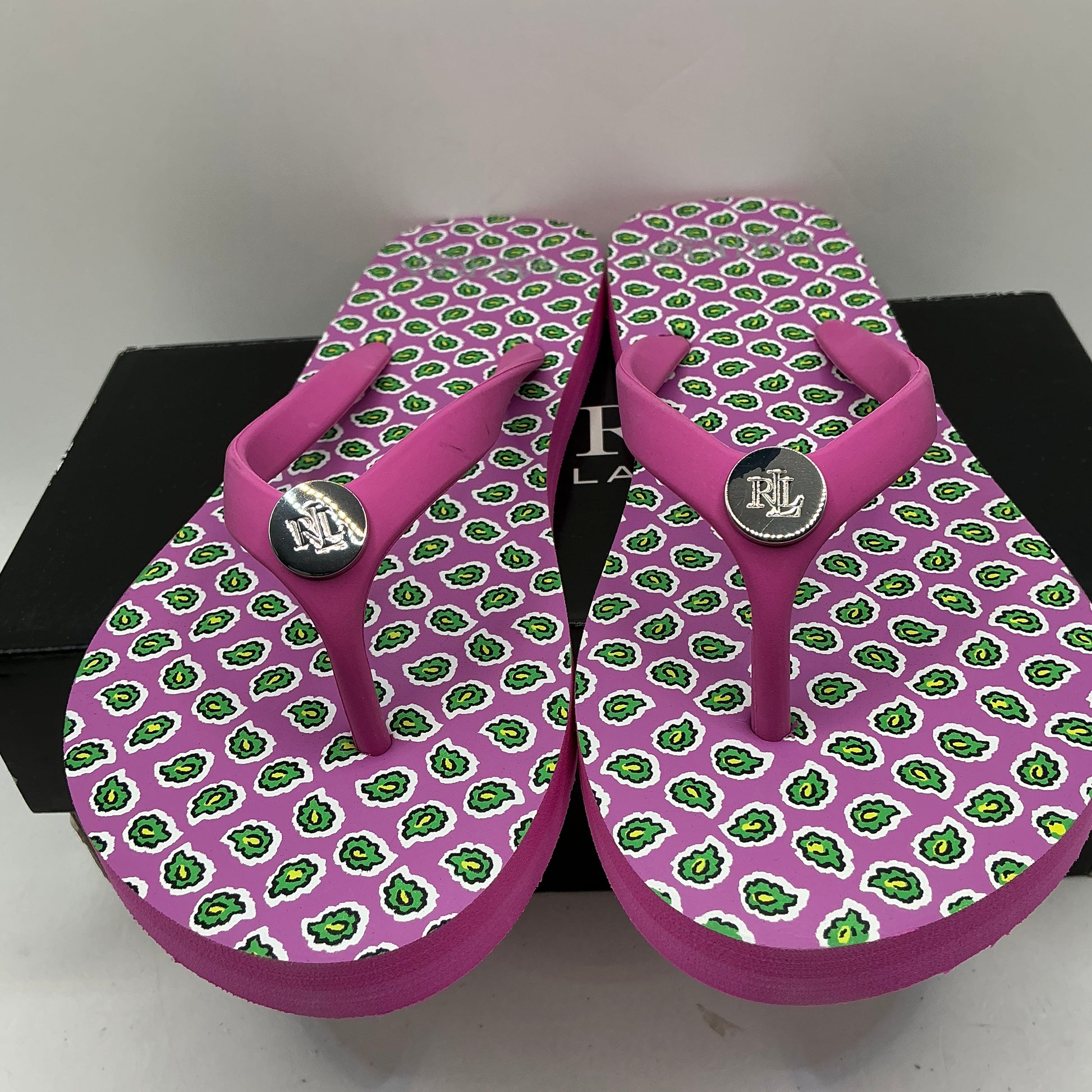 Lauren, Ralph Lauren toe post flip flops, pink