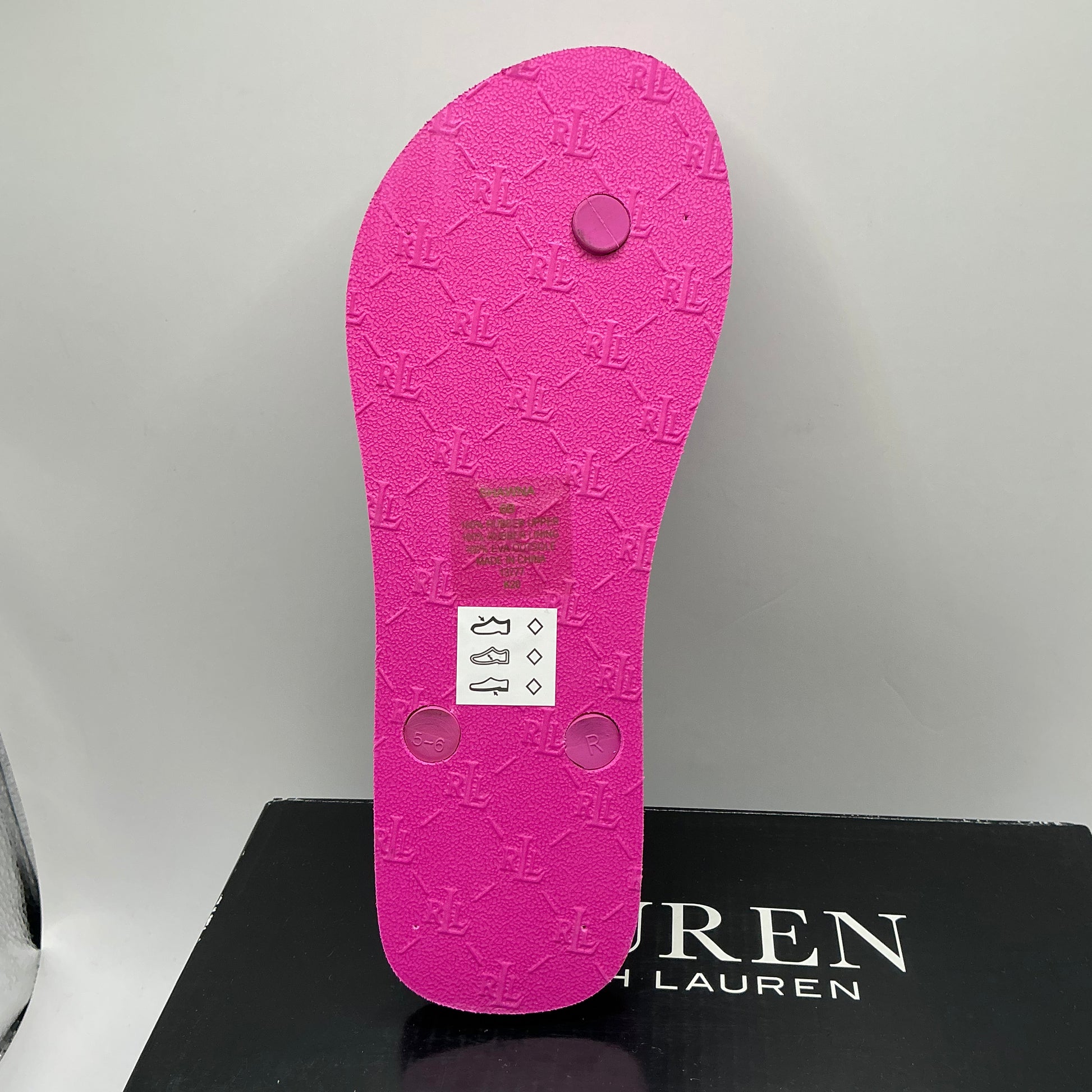 Lauren, Ralph Lauren toe post flip flops, pink