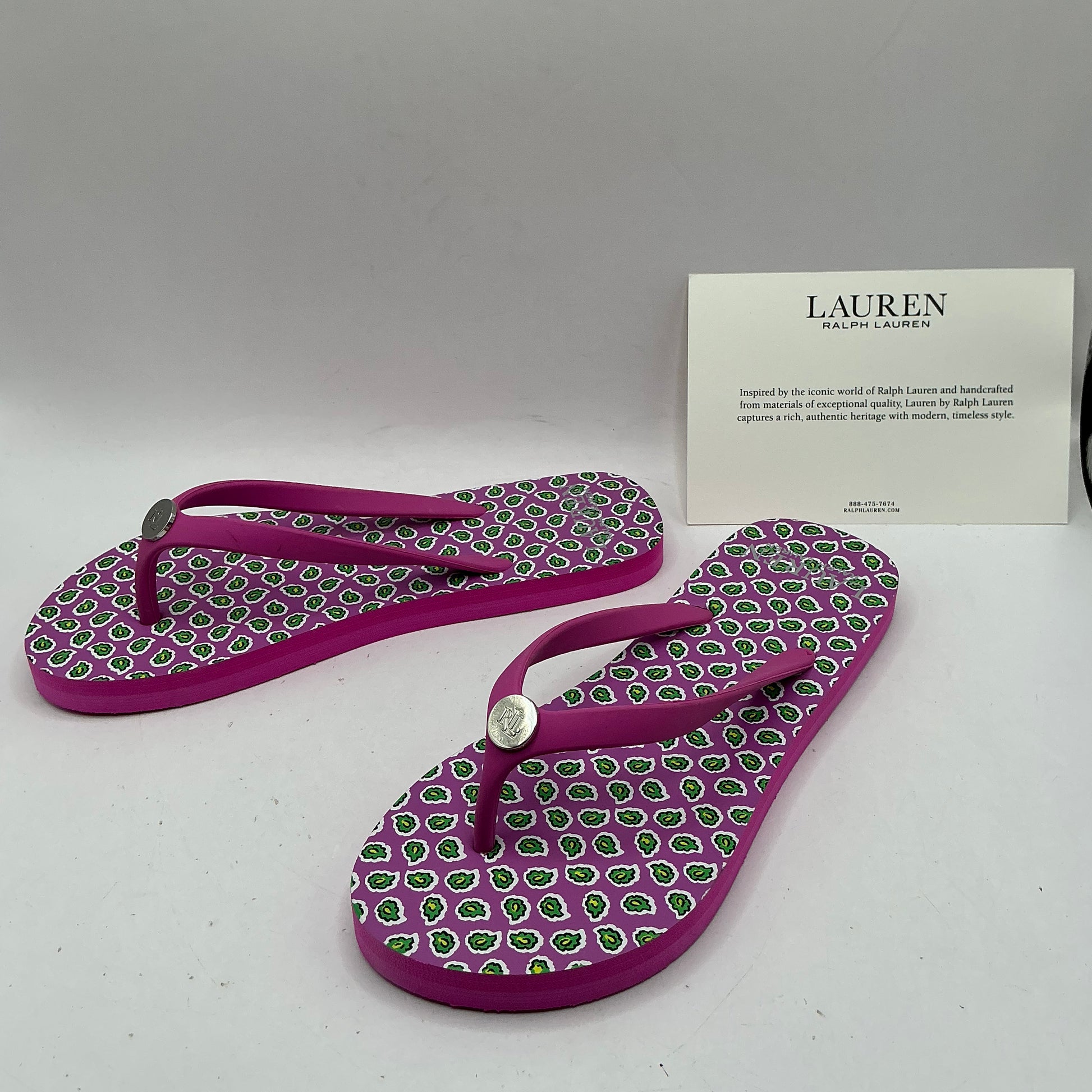 Lauren, Ralph Lauren toe post flip flops, pink