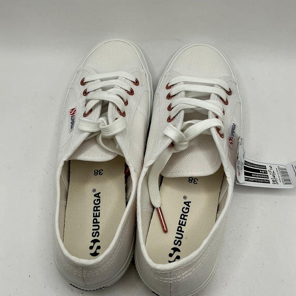 Superga 2750 white canvas trainers