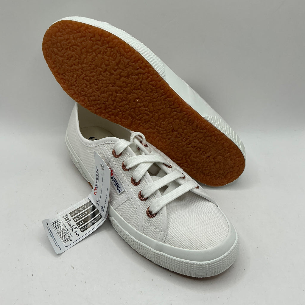 Superga 2750 white canvas trainers