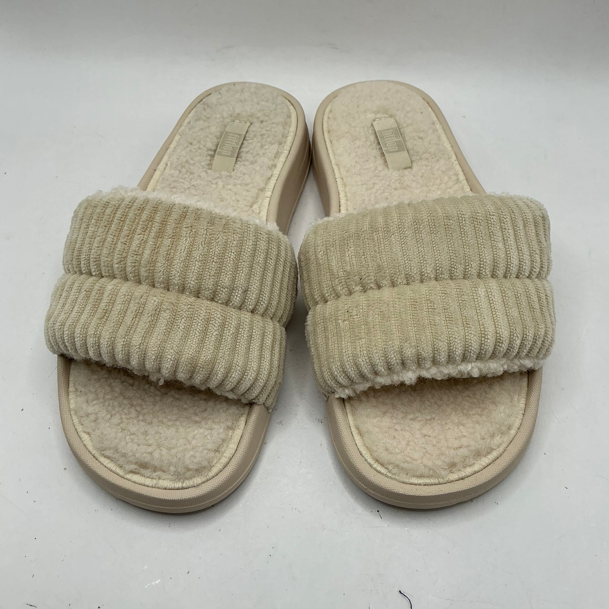 FitFlop
Womens Iqushion Fleece-lined Corduroy Slides, ivory