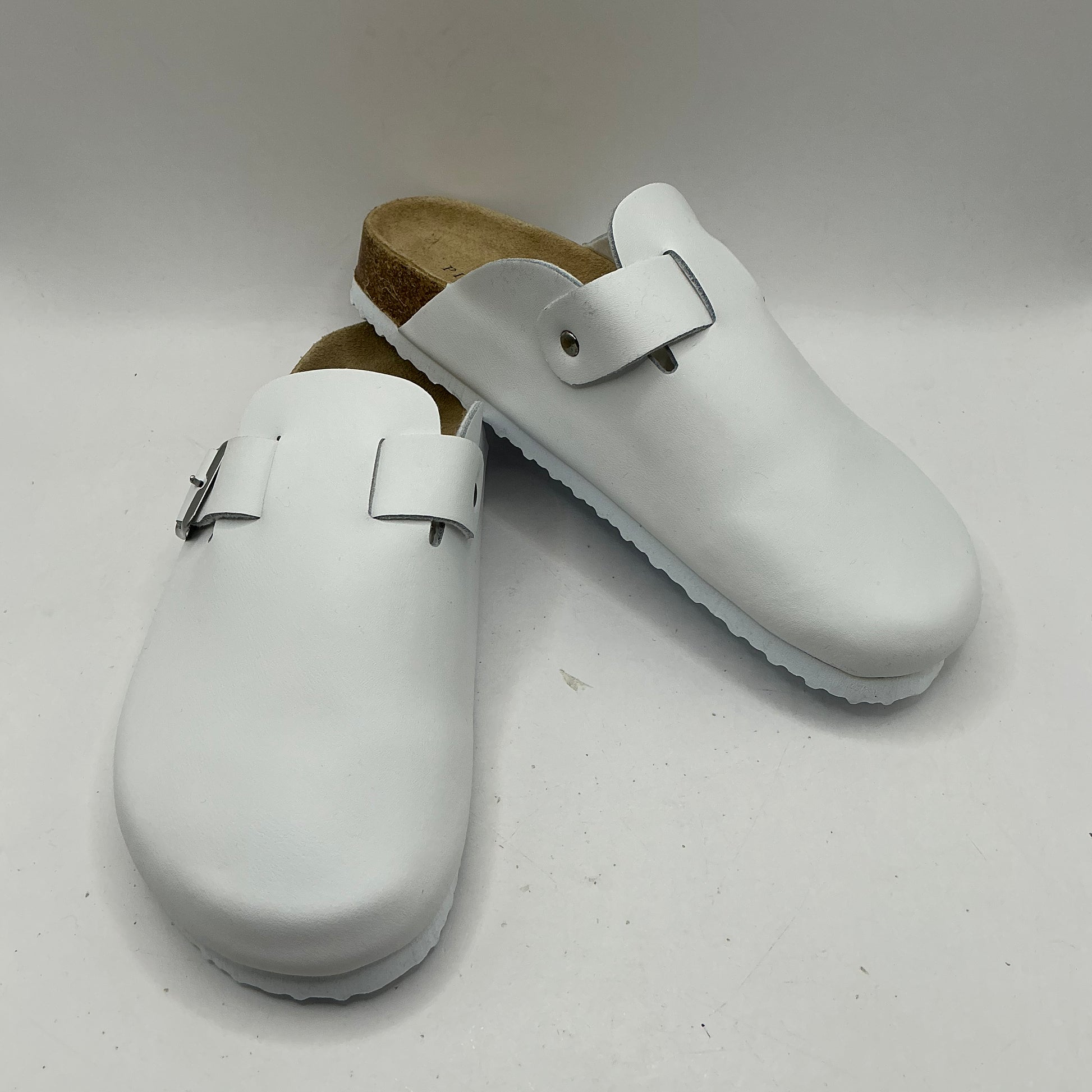 Pier One, white clogs