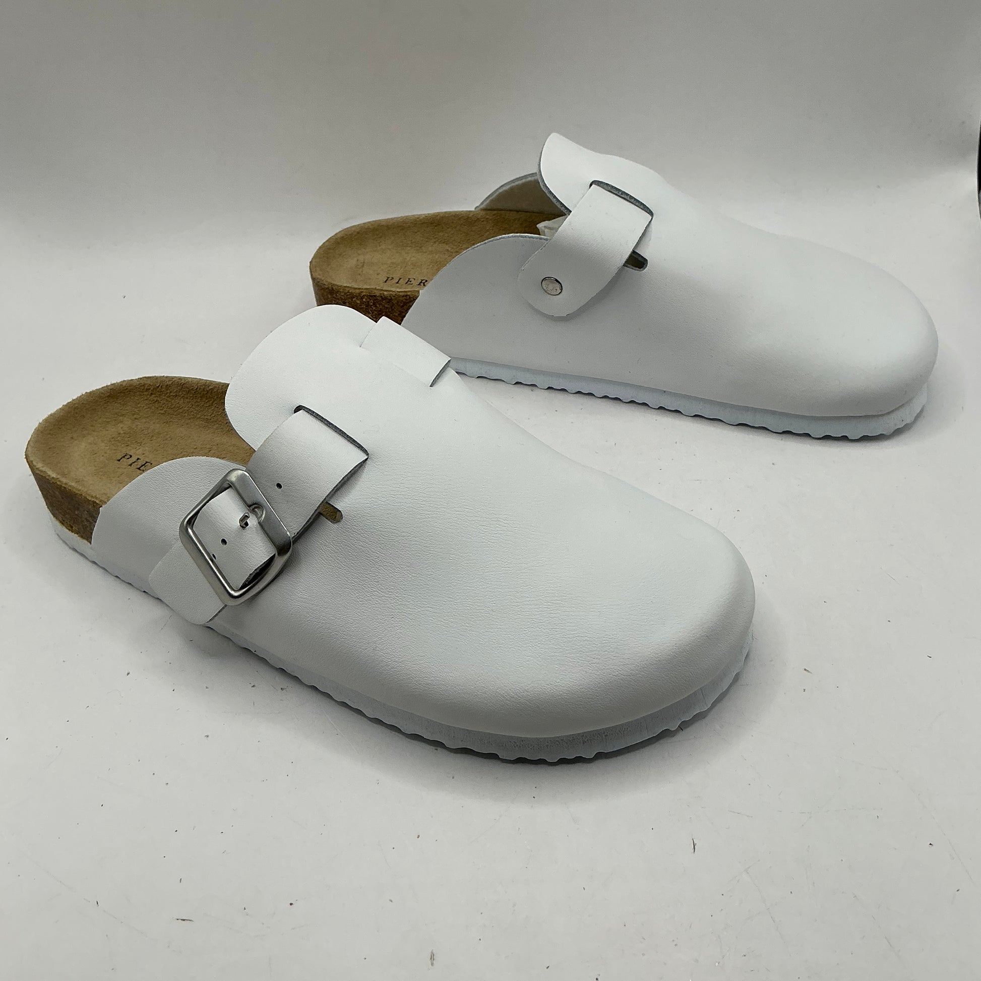 Pier One, white clogs