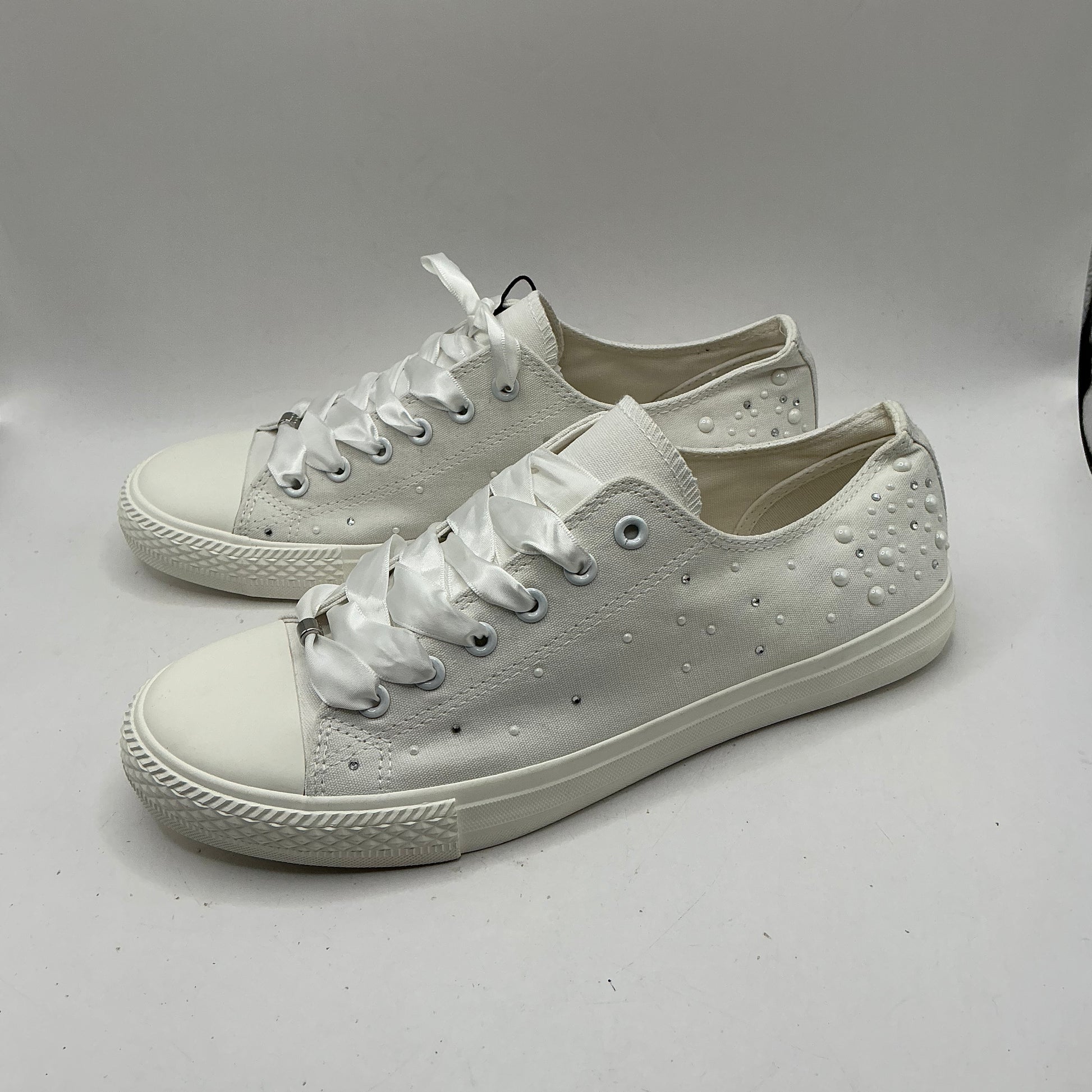 Anna Field, white canvas pumps, trainers