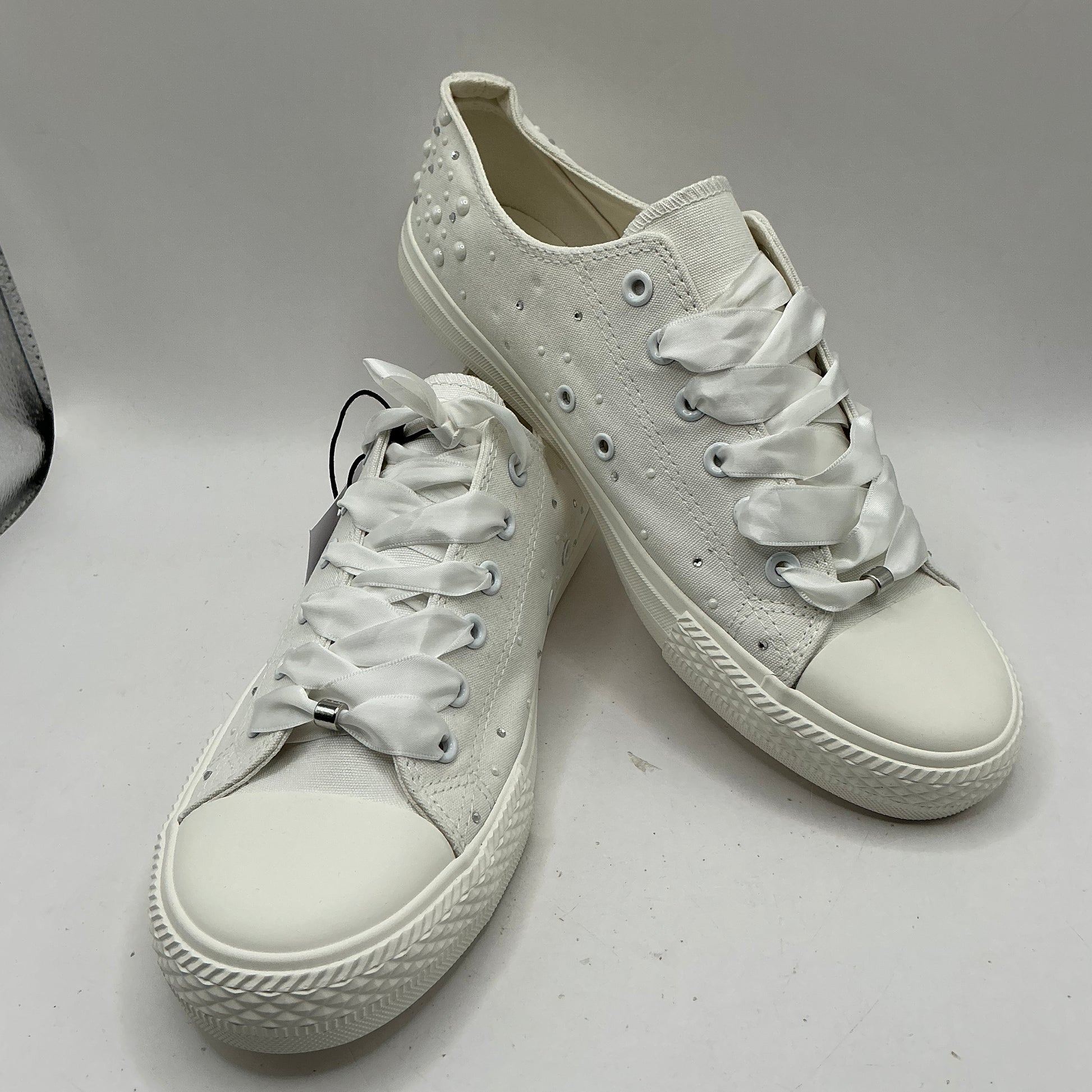 Anna Field, white canvas pumps, trainers