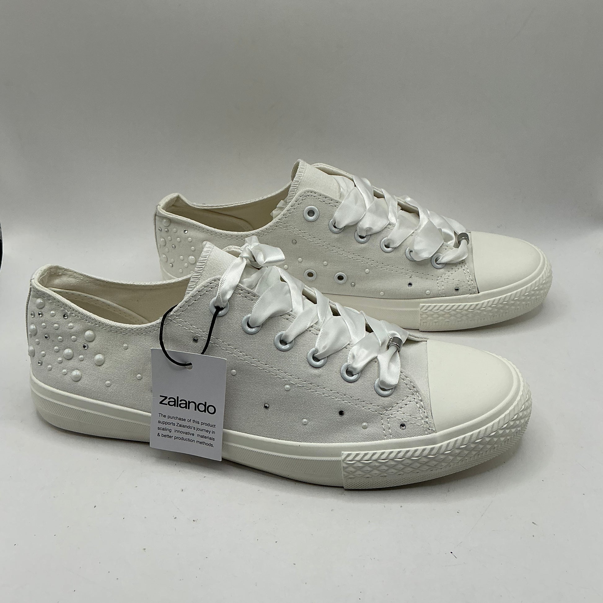 Anna Field, white canvas pumps, trainers