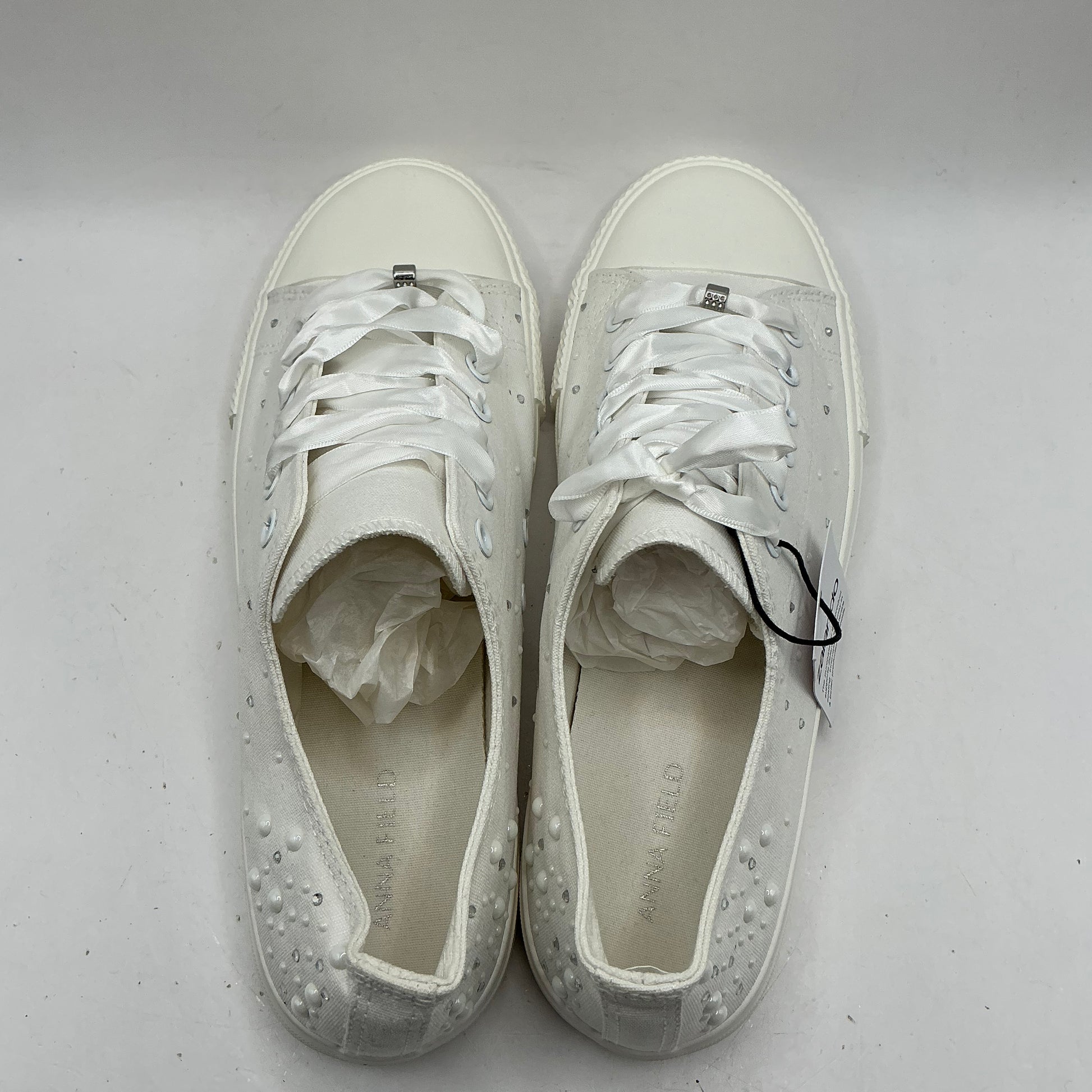 Anna Field, white canvas pumps, trainers