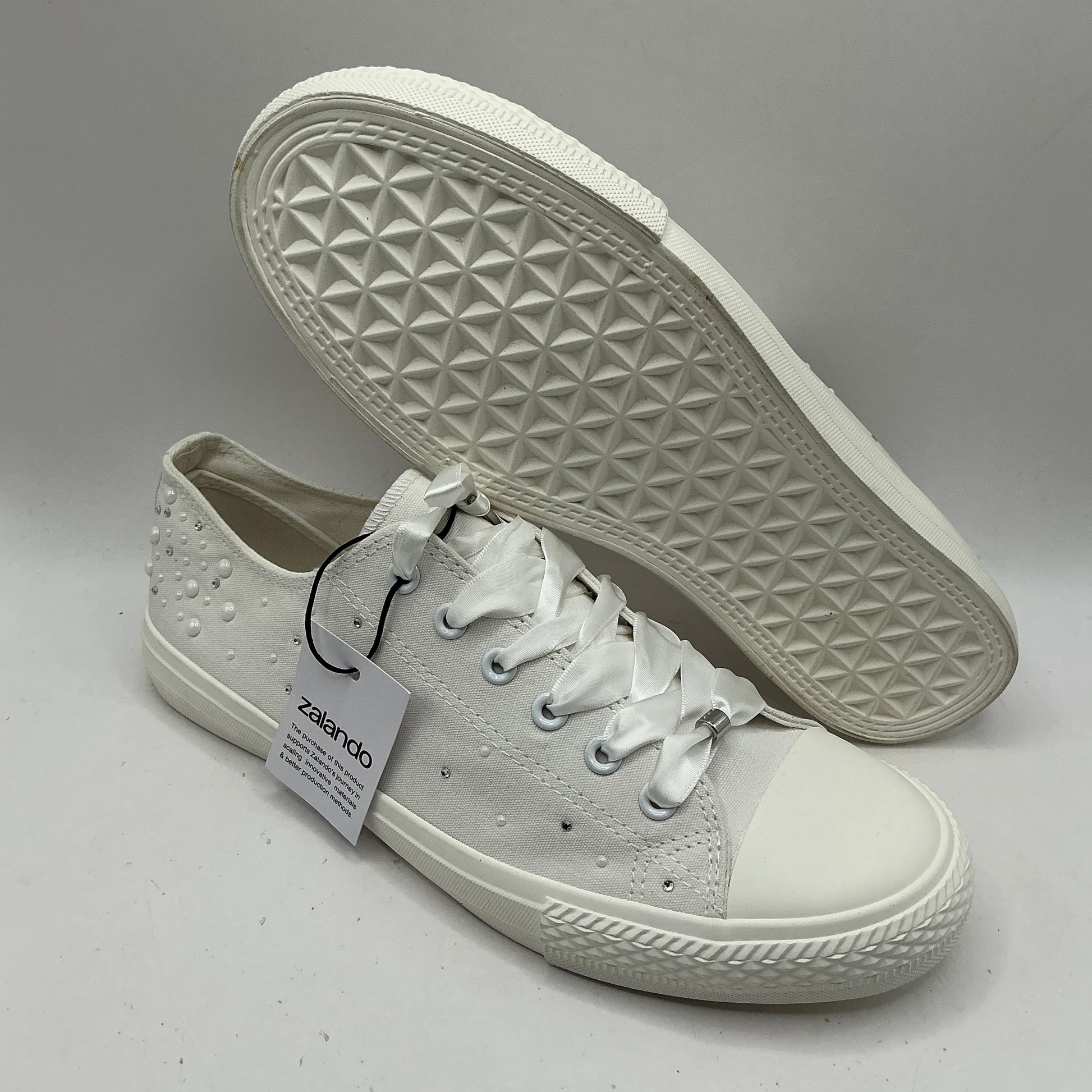 Anna Field, white canvas pumps, trainers