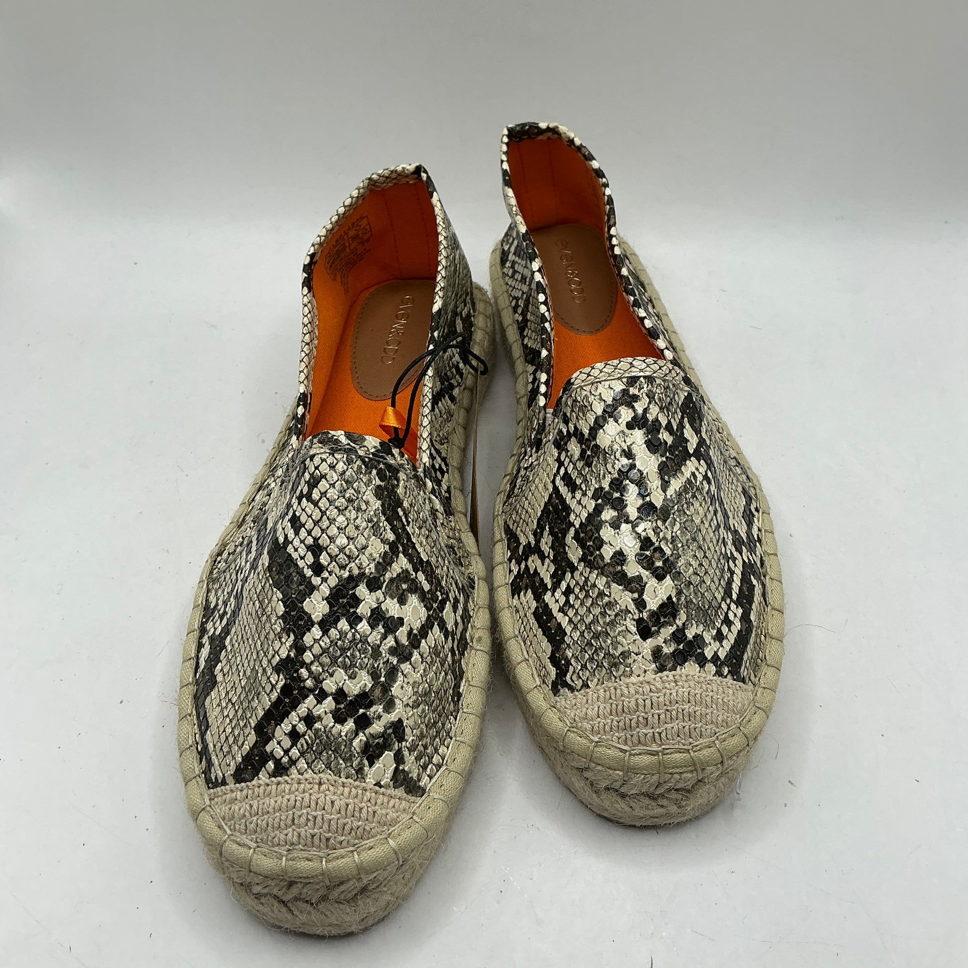 Even&Odd snake pattern espadrille