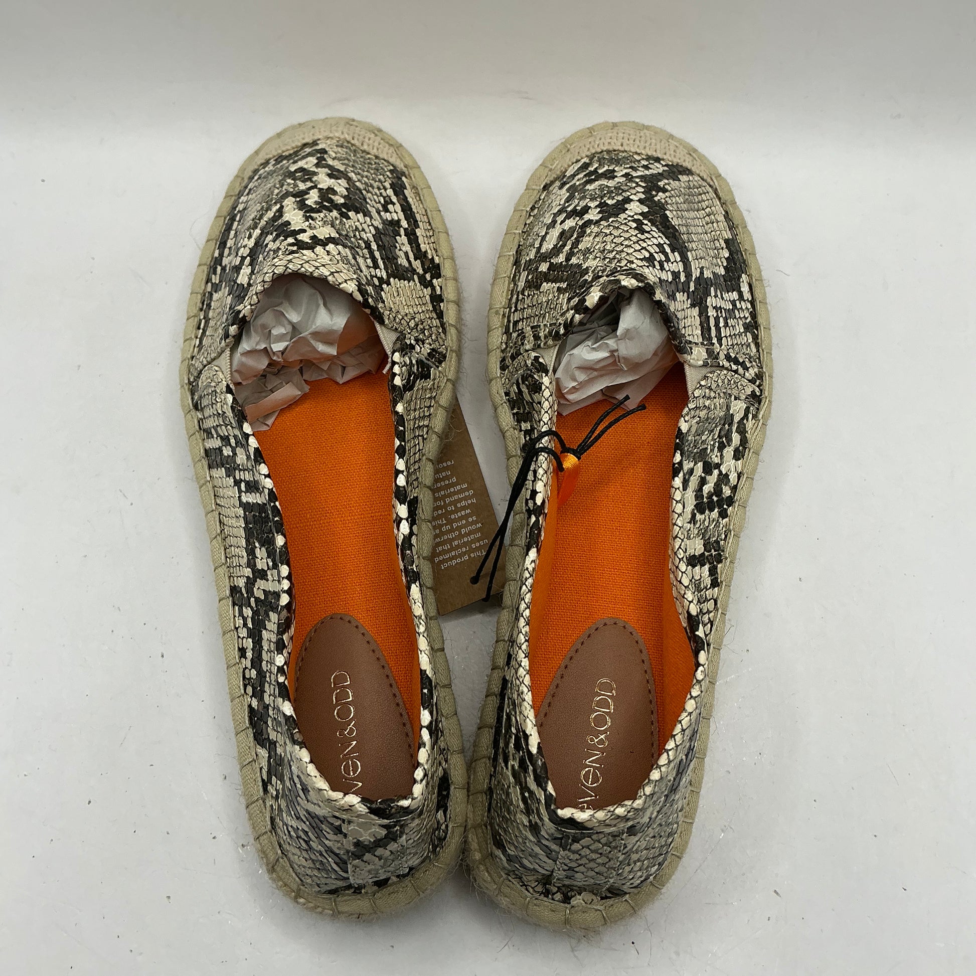 Even&Odd snake pattern espadrille