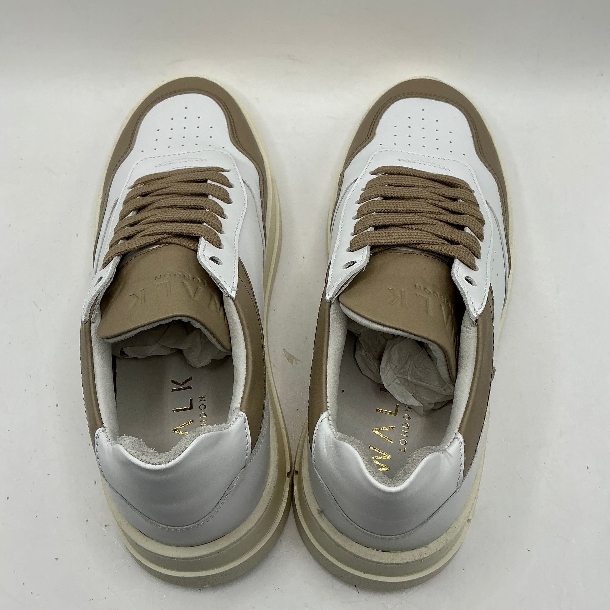 Walk London, leather trainers