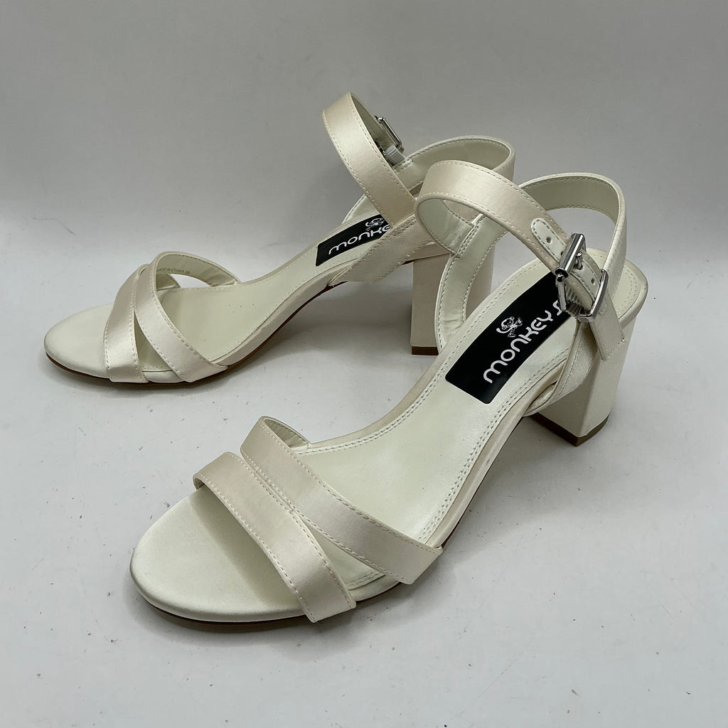 Ivory Satin Bridal shoes, Bridesmaid, wedding