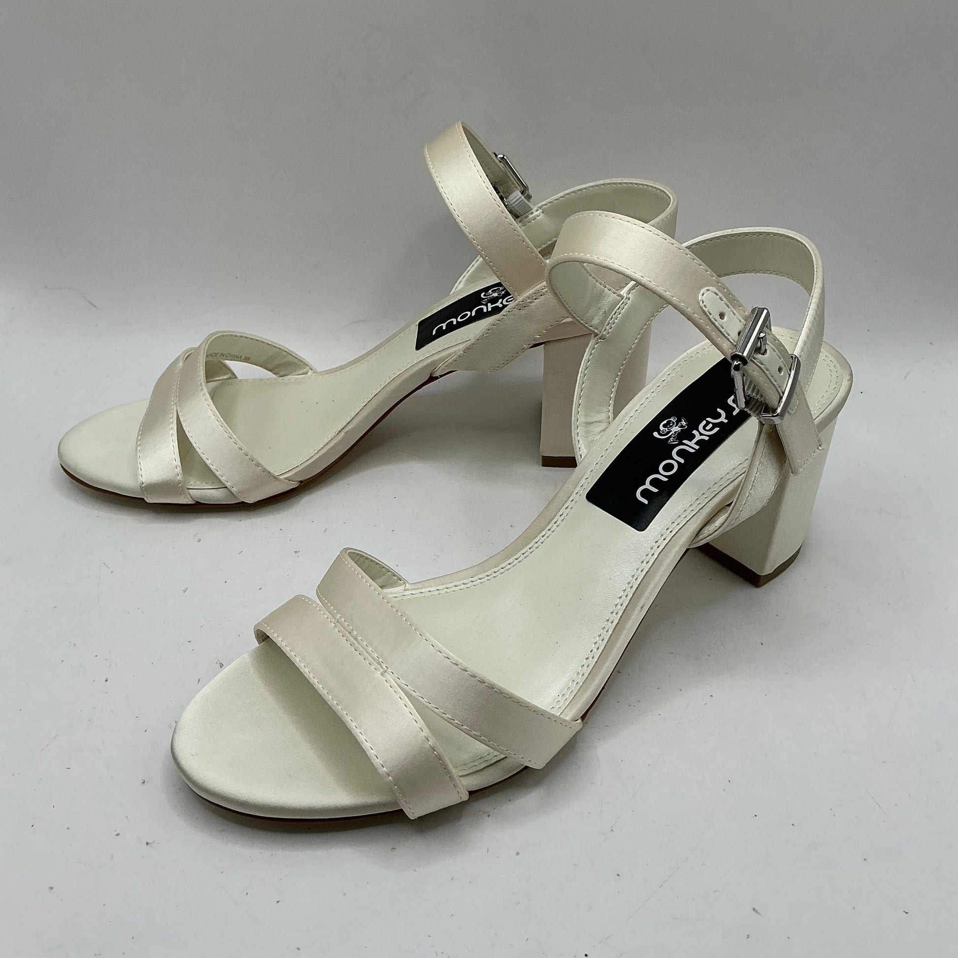 Ivory Satin Bridal shoes, Bridesmaid, wedding