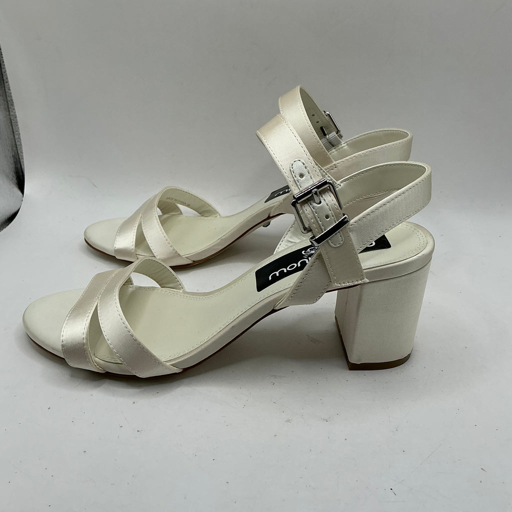 Ivory Satin Bridal shoes, Bridesmaid, wedding