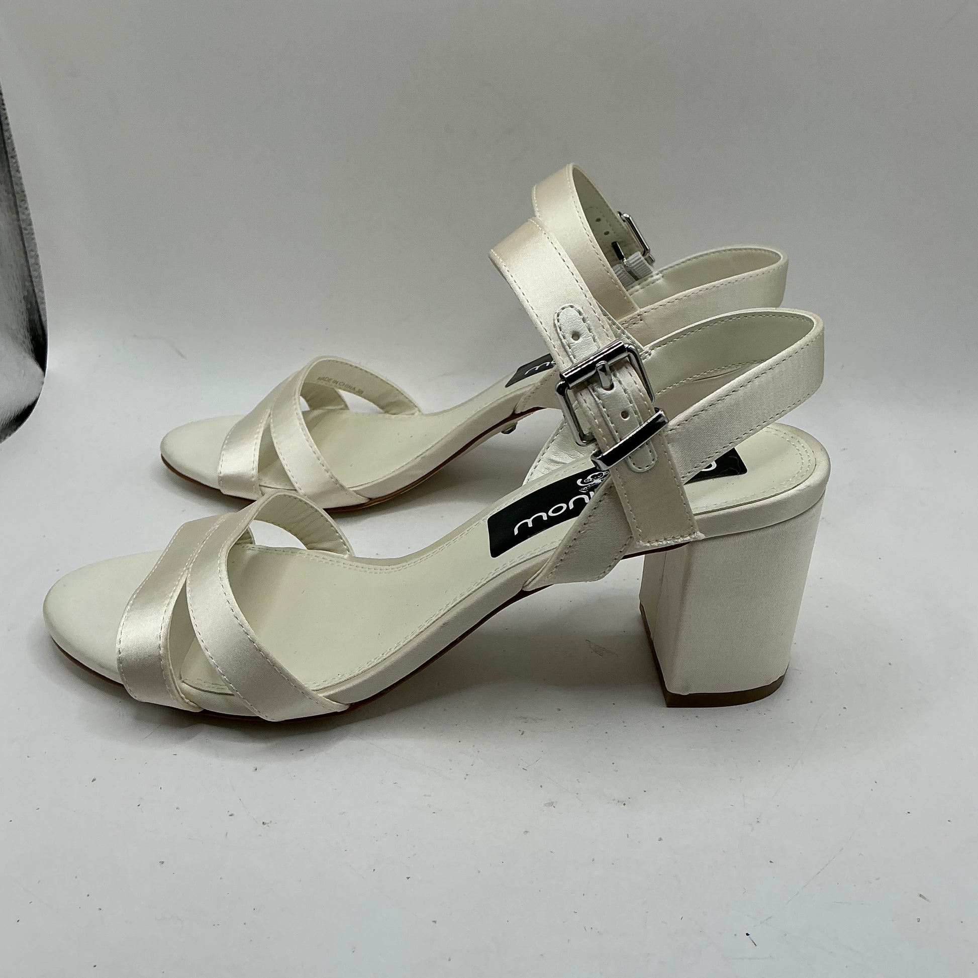 Ivory Satin Bridal shoes, Bridesmaid, wedding