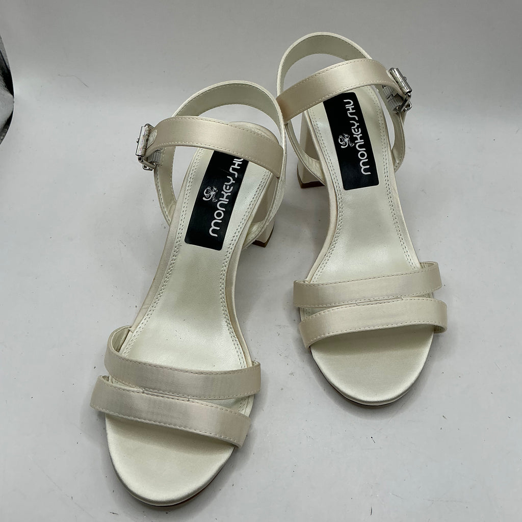 Ivory Satin Bridal shoes, Bridesmaid, wedding